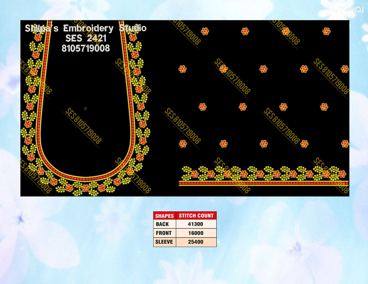 Embroidery Designs 2401-2500 Series
