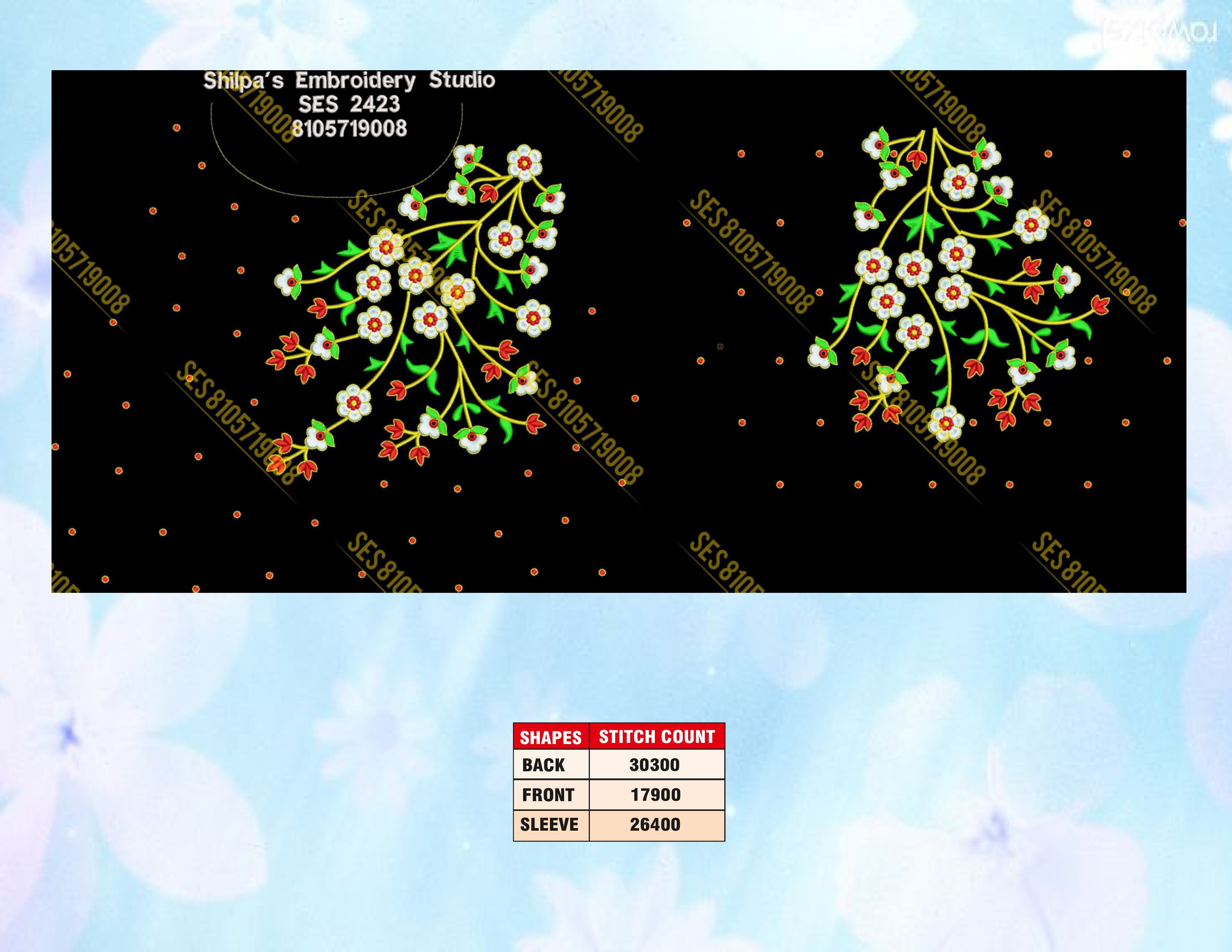 Embroidery Designs 2401-2500 Series