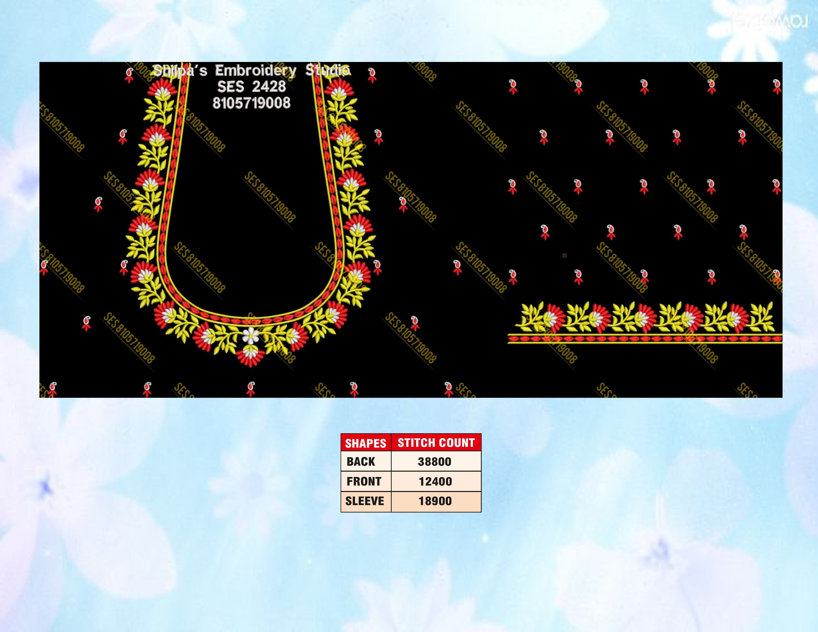 Embroidery Designs 2401-2500 Series