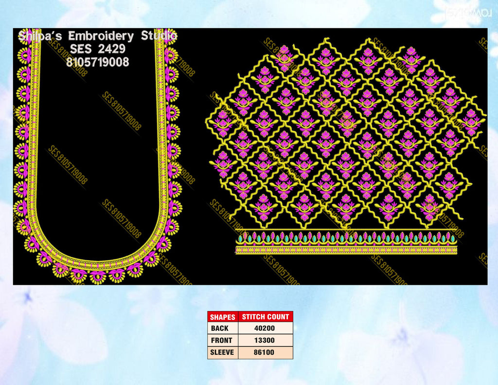 Embroidery Designs 2401-2500 Series