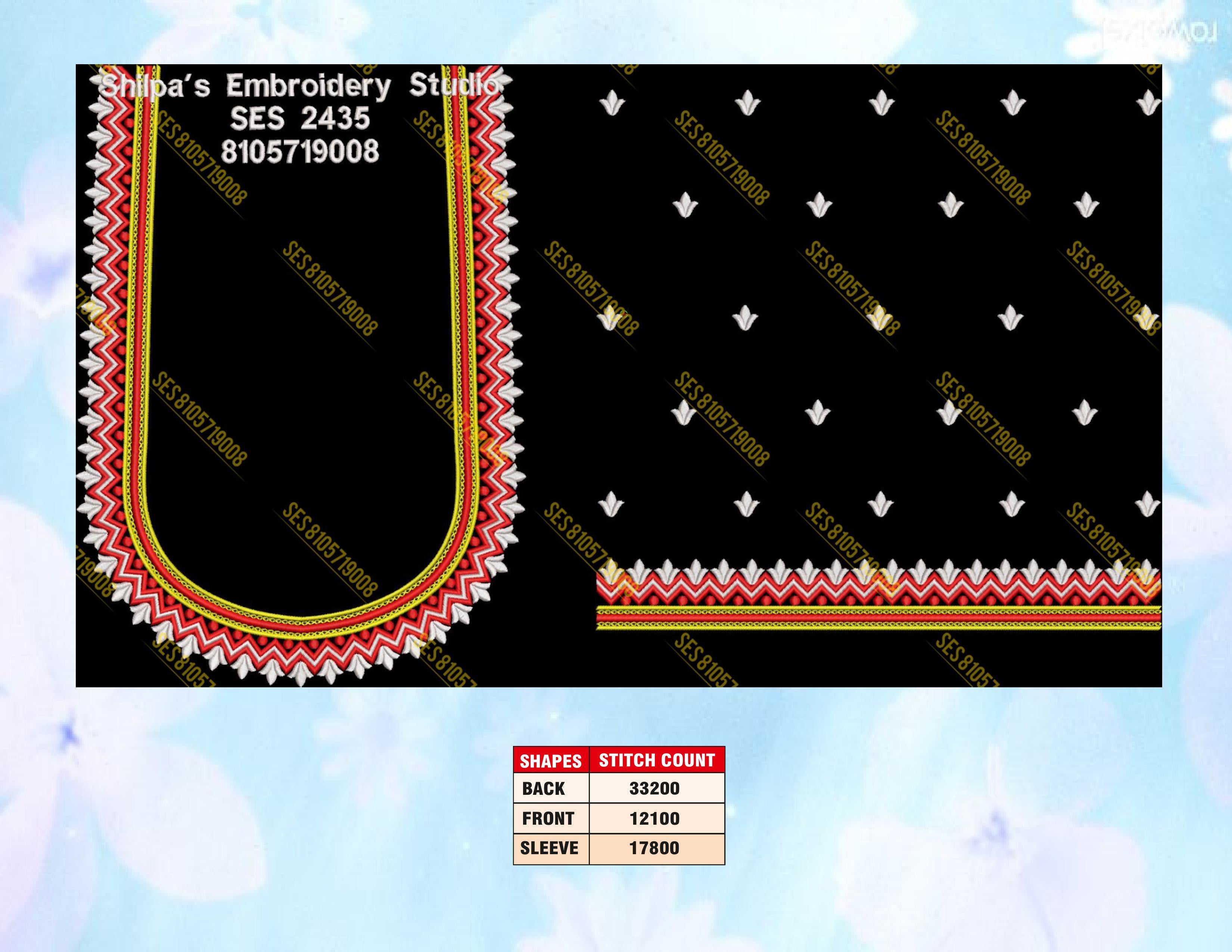 Embroidery Designs 2401-2500 Series