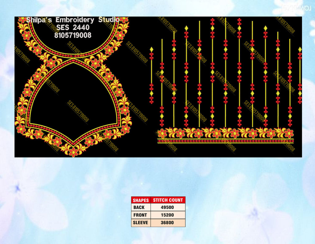 Embroidery Designs 2401-2500 Series