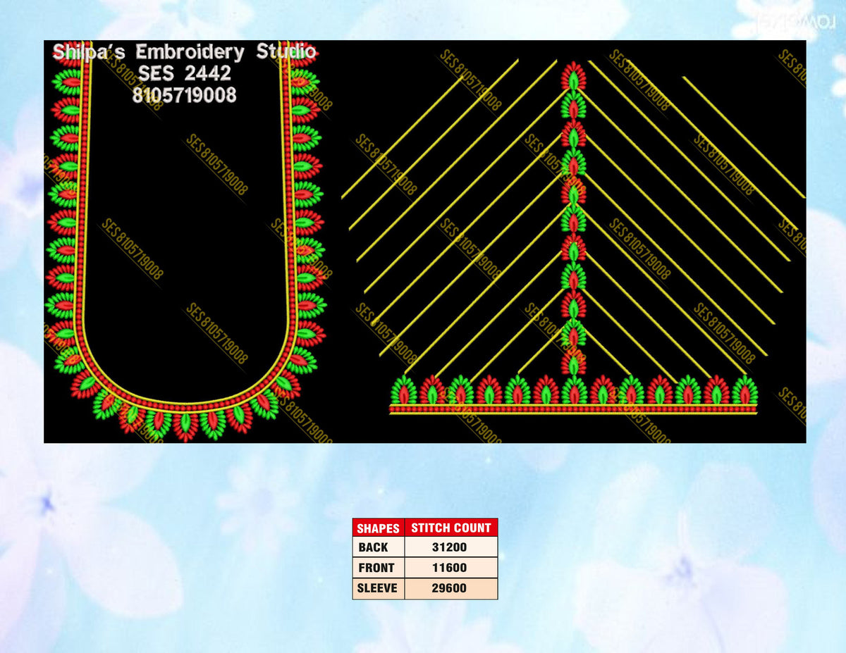 Embroidery Designs 2401-2500 Series