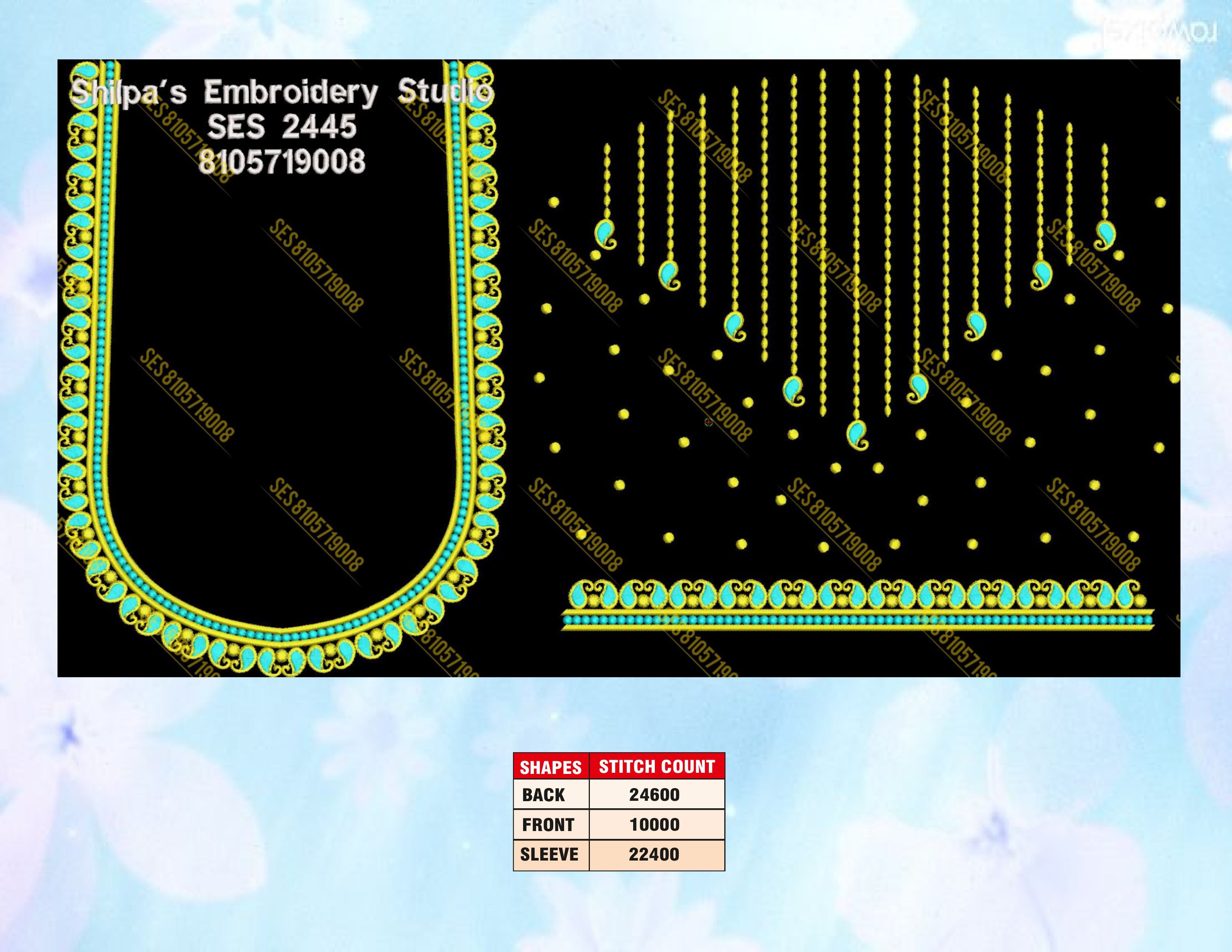 Embroidery Designs 2401-2500 Series