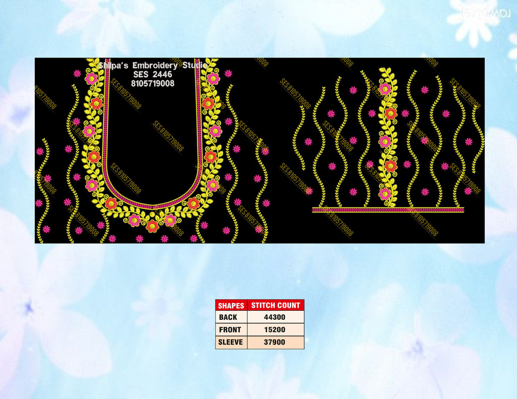 Embroidery Designs 2401-2500 Series