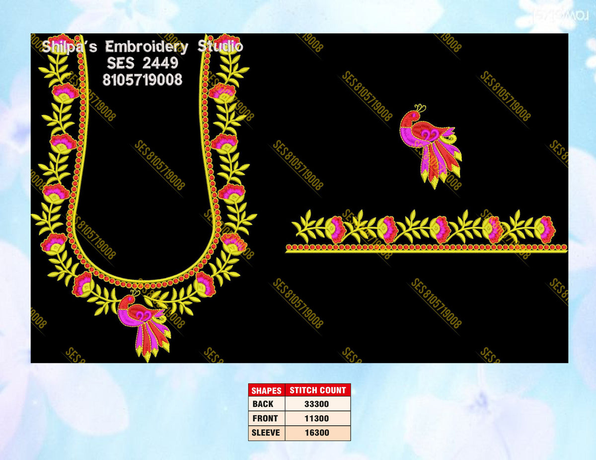 Embroidery Designs 2401-2500 Series