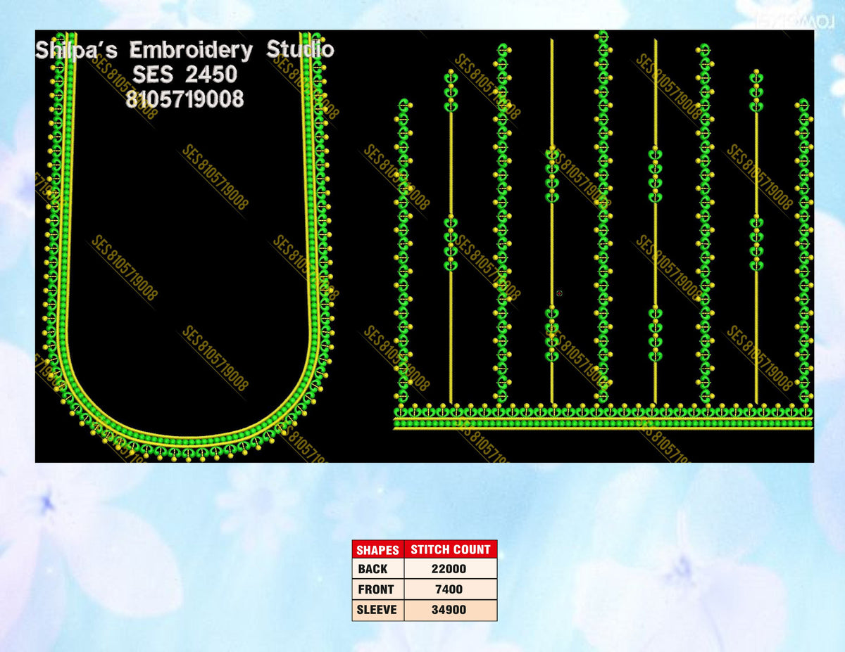 Embroidery Designs 2401-2500 Series