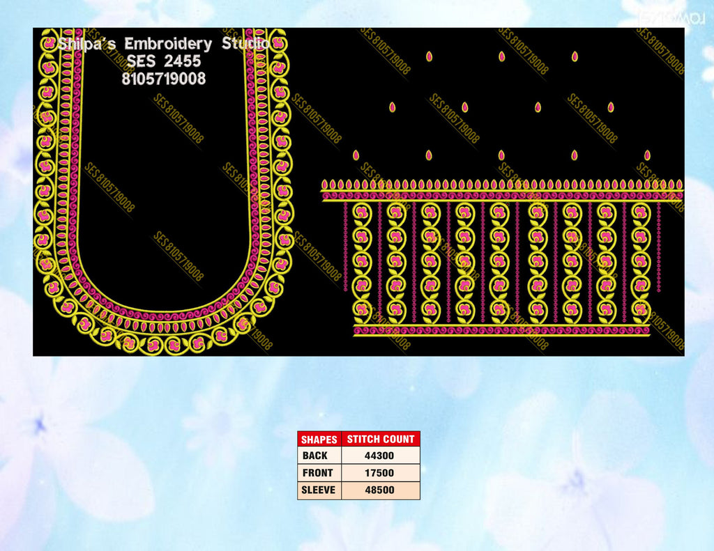 Embroidery Designs 2401-2500 Series