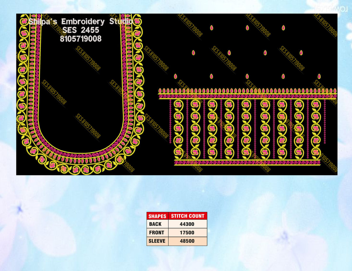 Embroidery Designs 2401-2500 Series