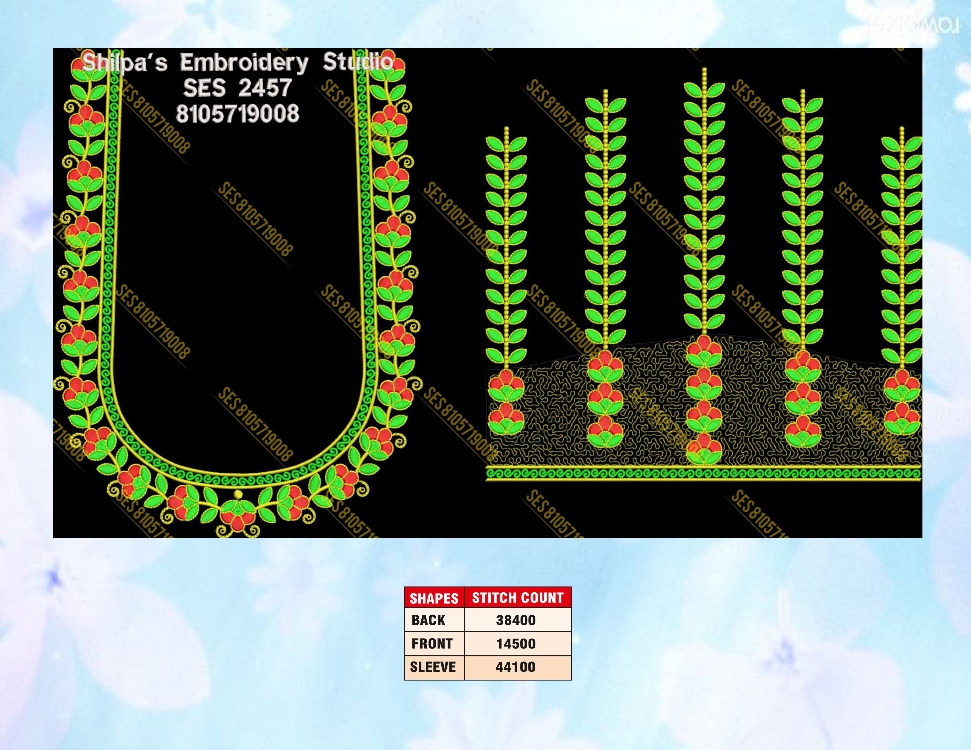 Embroidery Designs 2401-2500 Series
