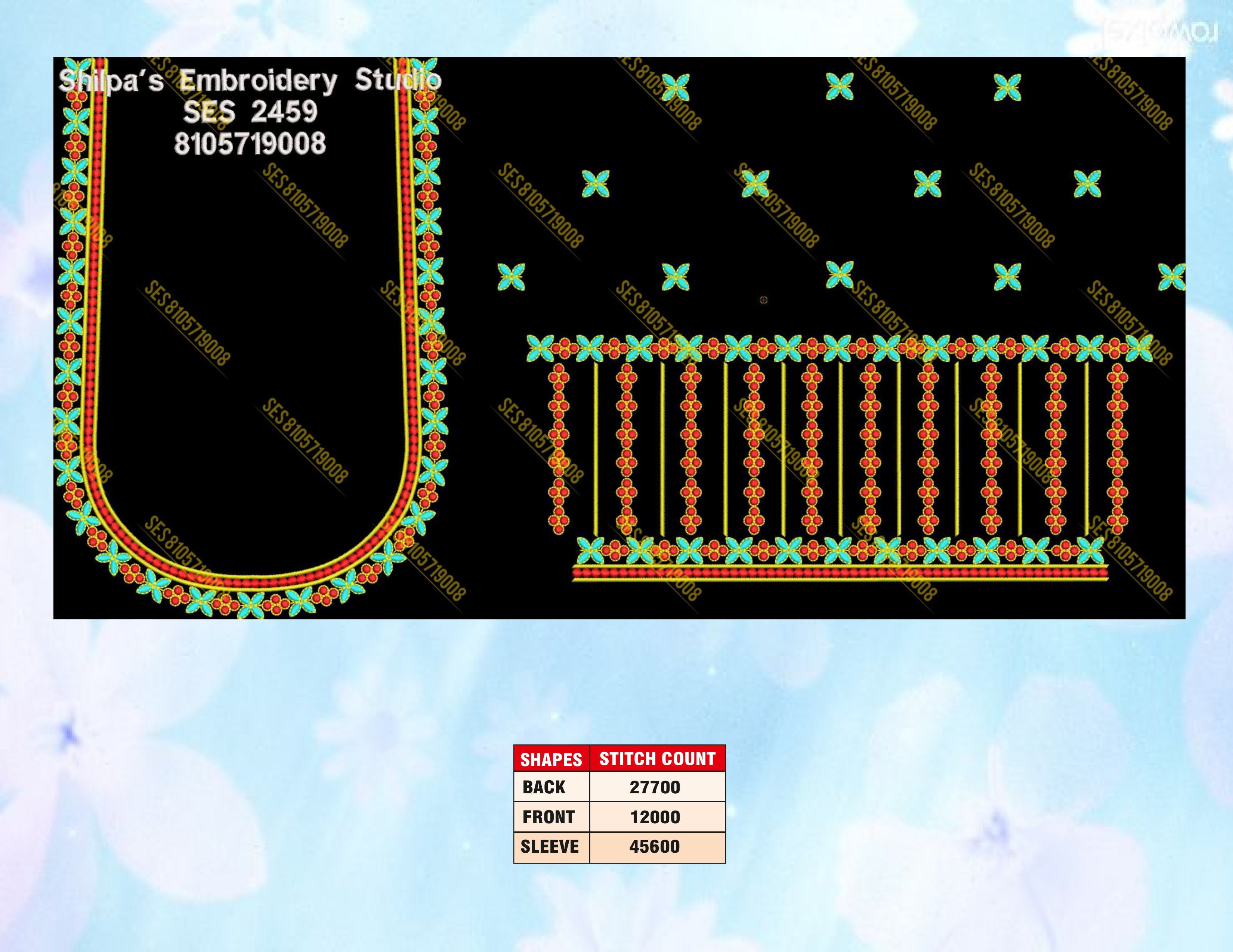 Embroidery Designs 2401-2500 Series