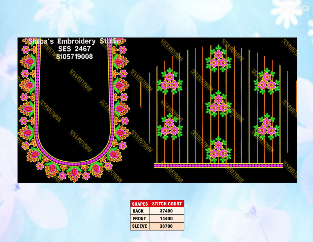 Embroidery Designs 2401-2500 Series
