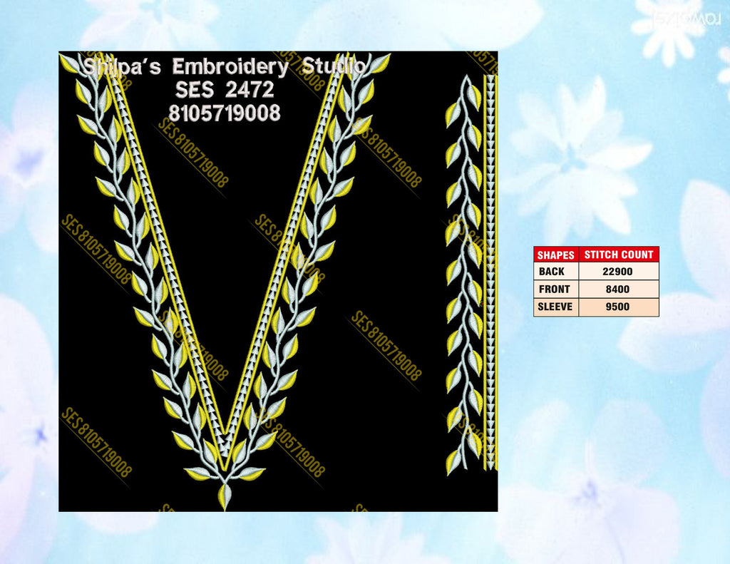 Embroidery Designs 2401-2500 Series