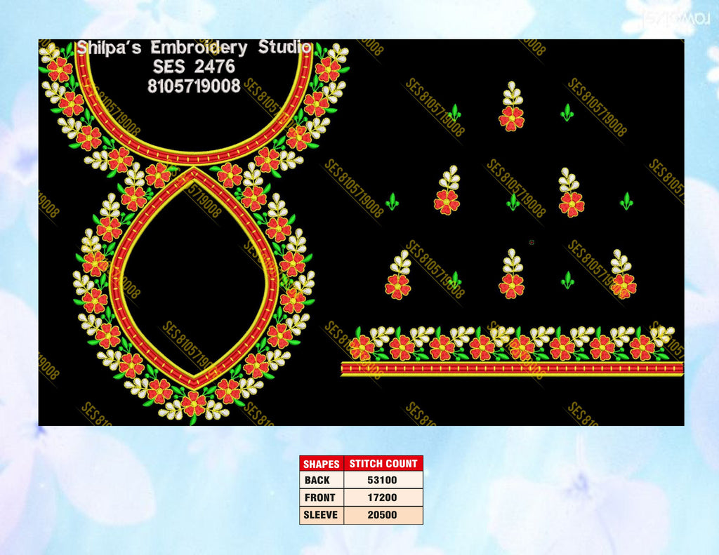 Embroidery Designs 2401-2500 Series
