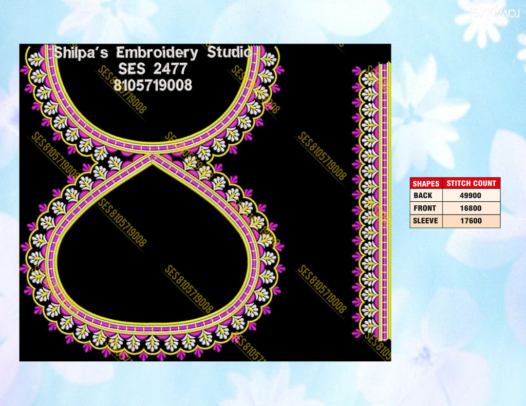 Embroidery Designs 2401-2500 Series