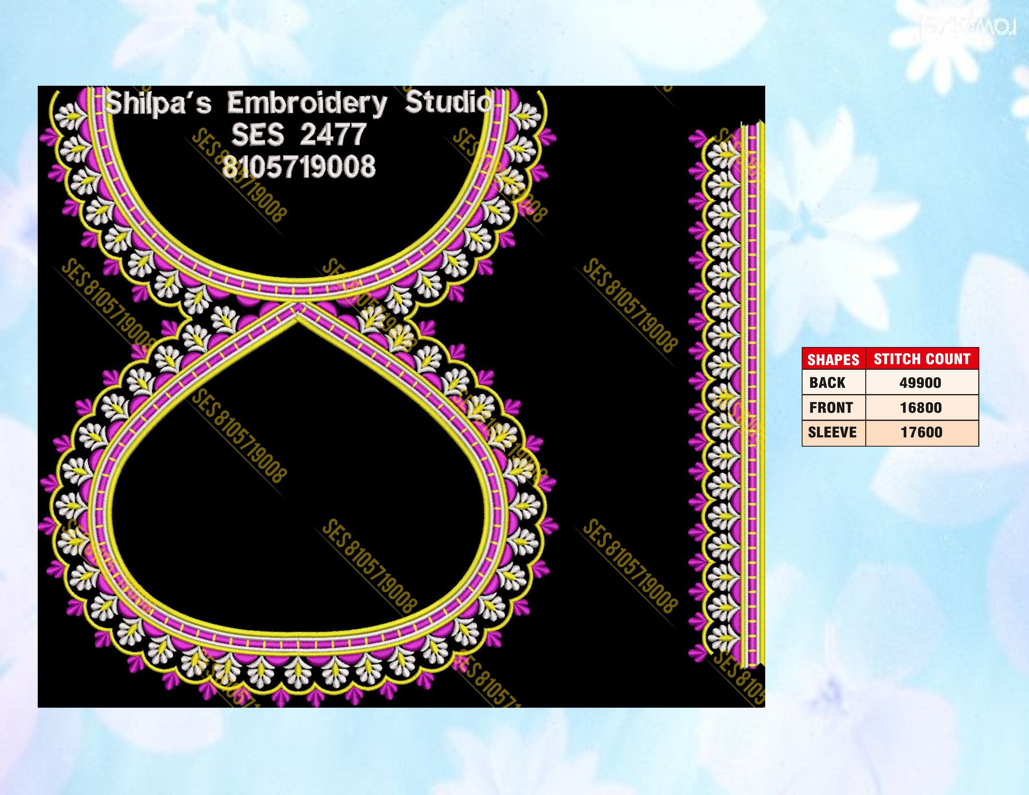 Embroidery Designs 2401-2500 Series