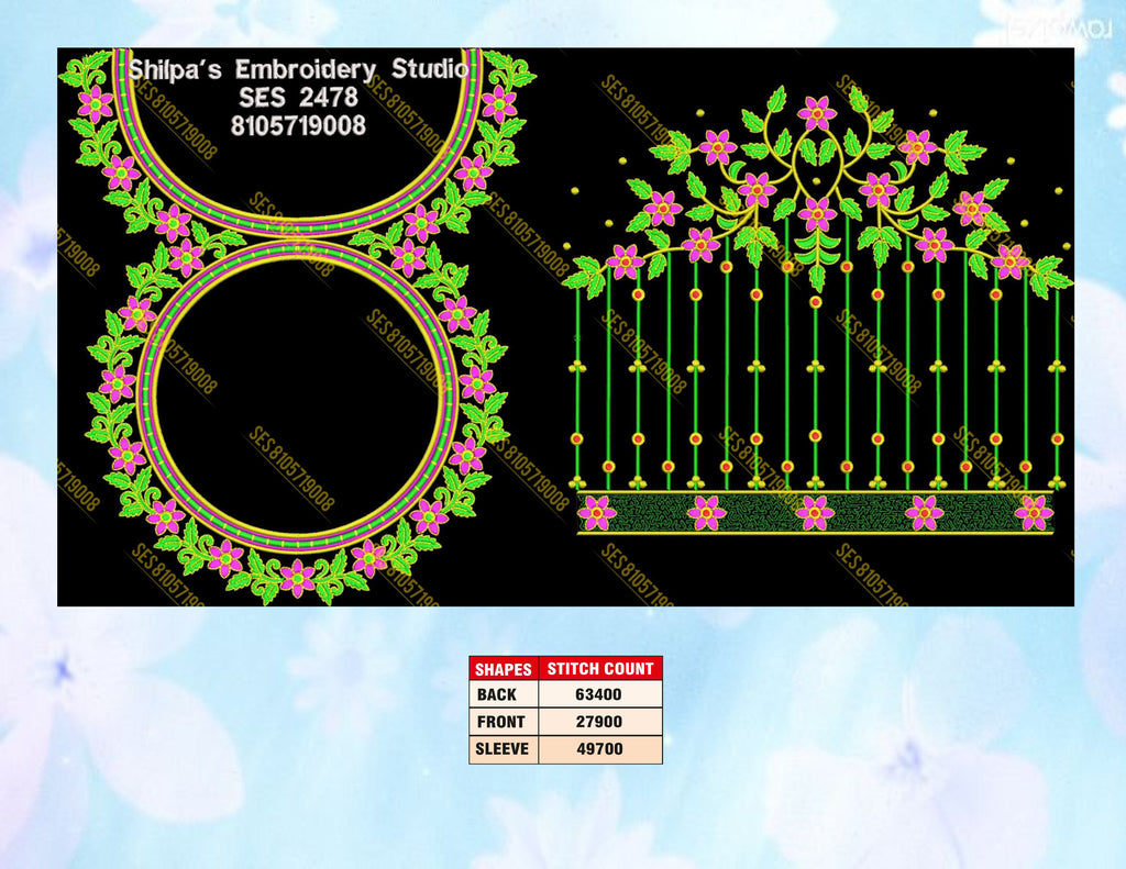 Embroidery Designs 2401-2500 Series