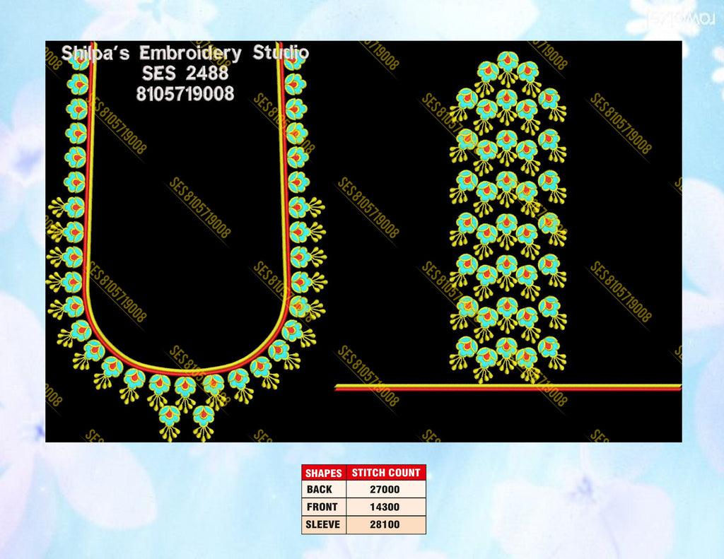 Embroidery Designs 2401-2500 Series