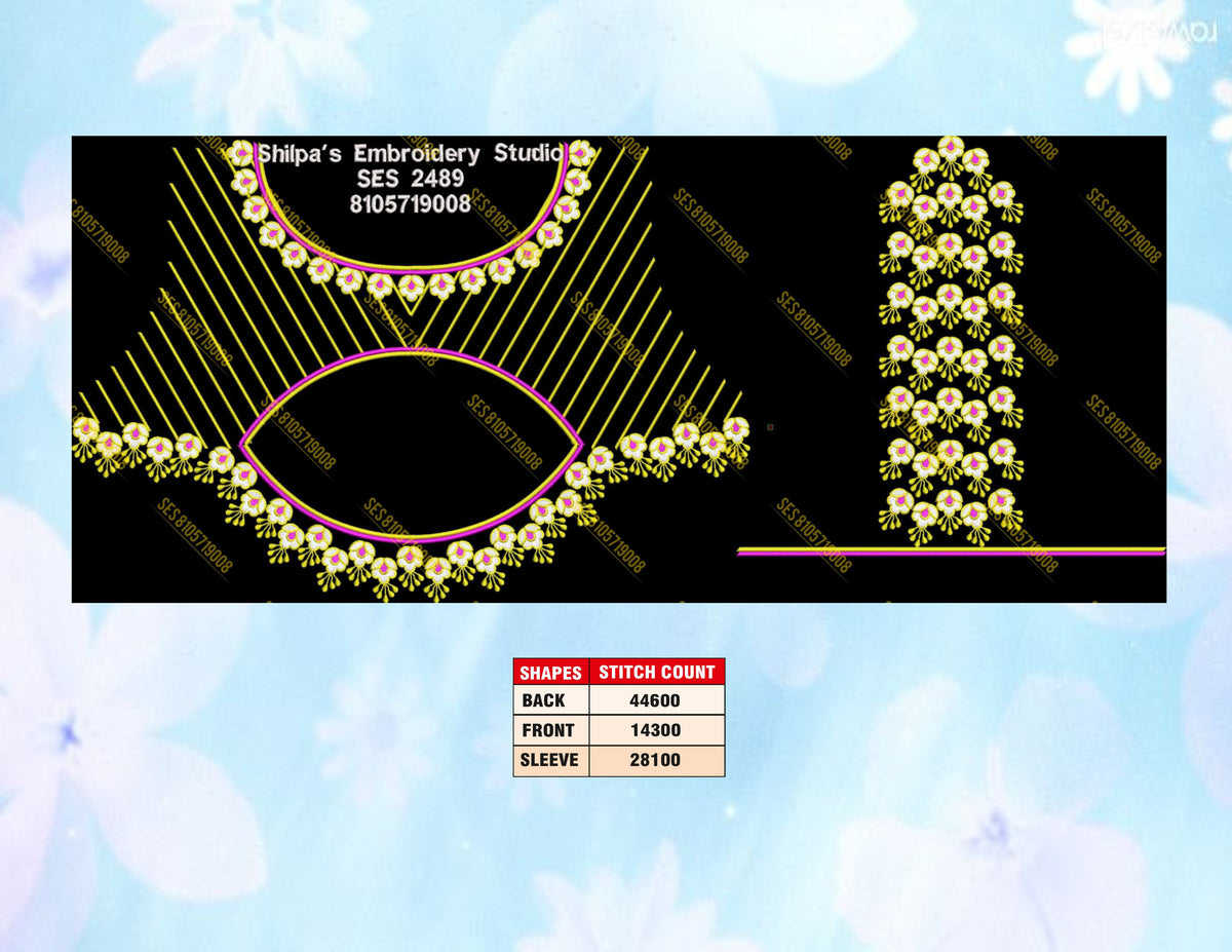 Embroidery Designs 2401-2500 Series