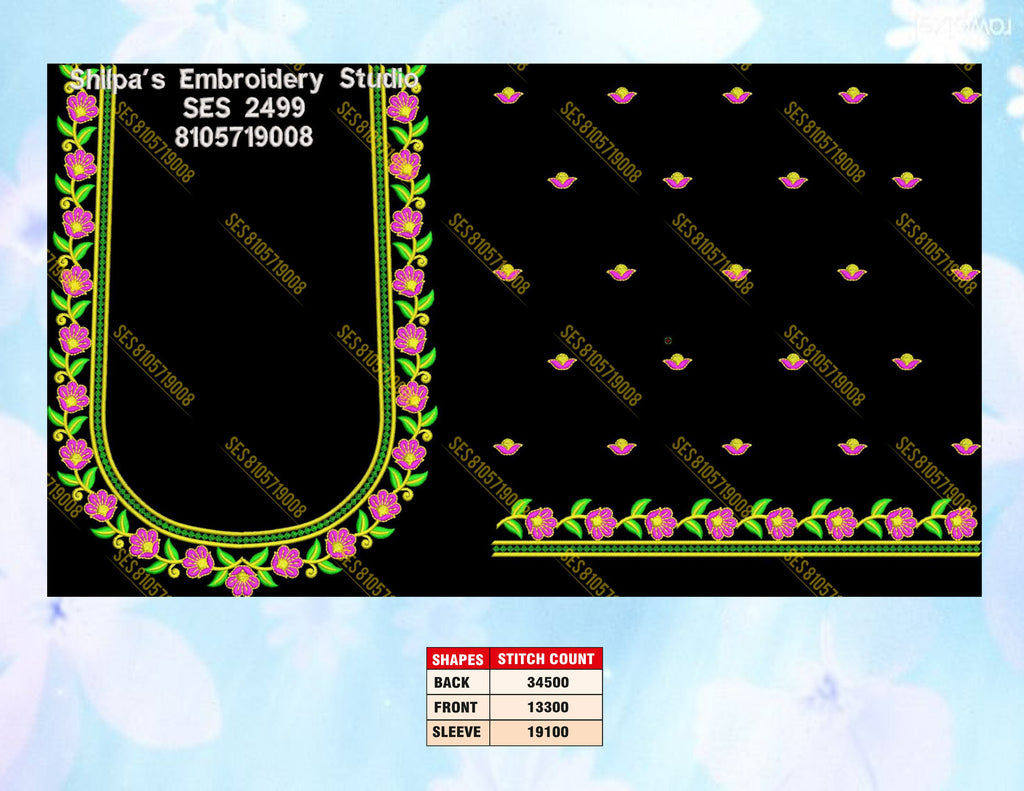 Embroidery Designs 2401-2500 Series