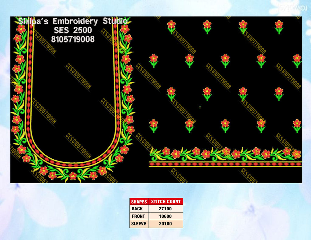 Embroidery Designs 2401-2500 Series