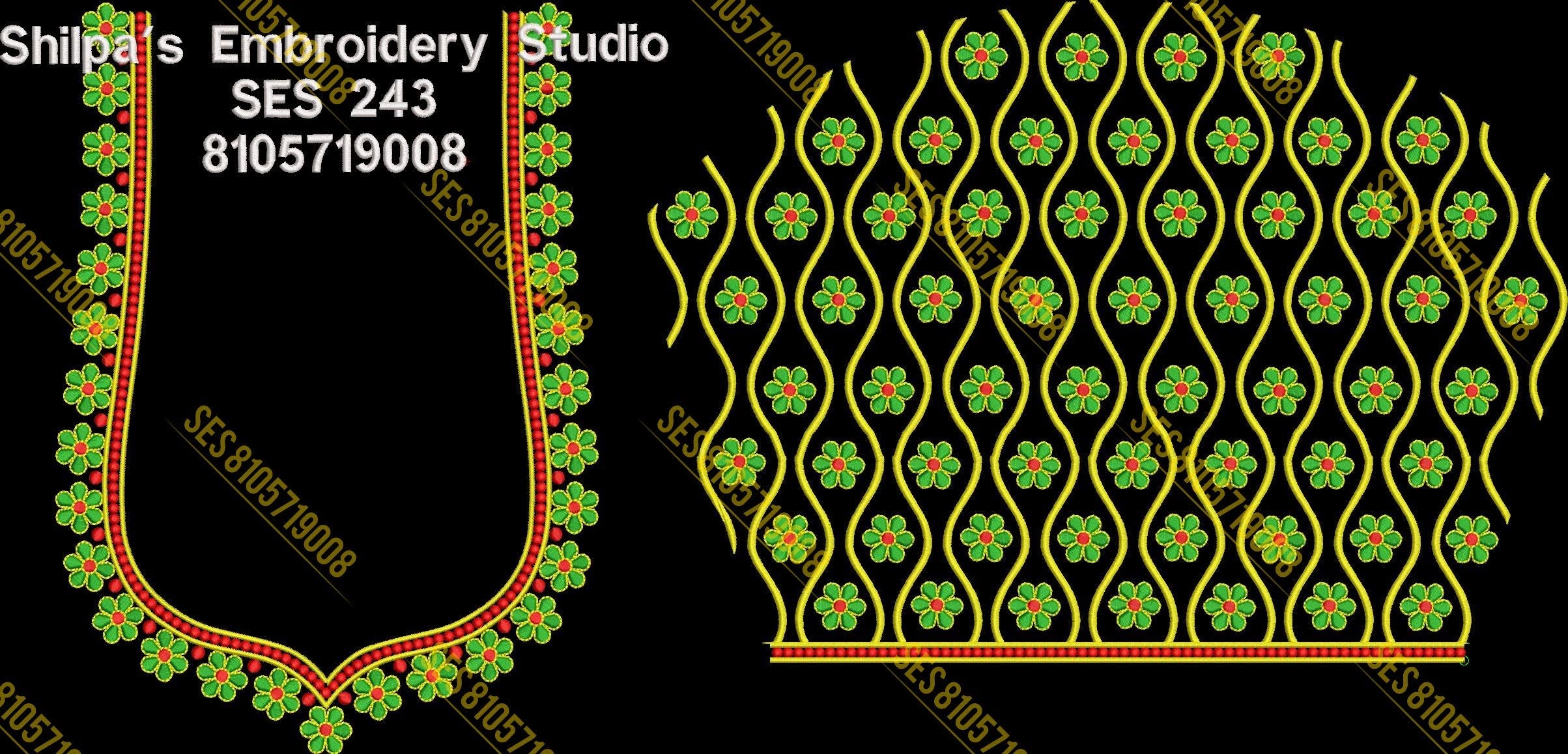 Embroidery Designs 201-300 Series