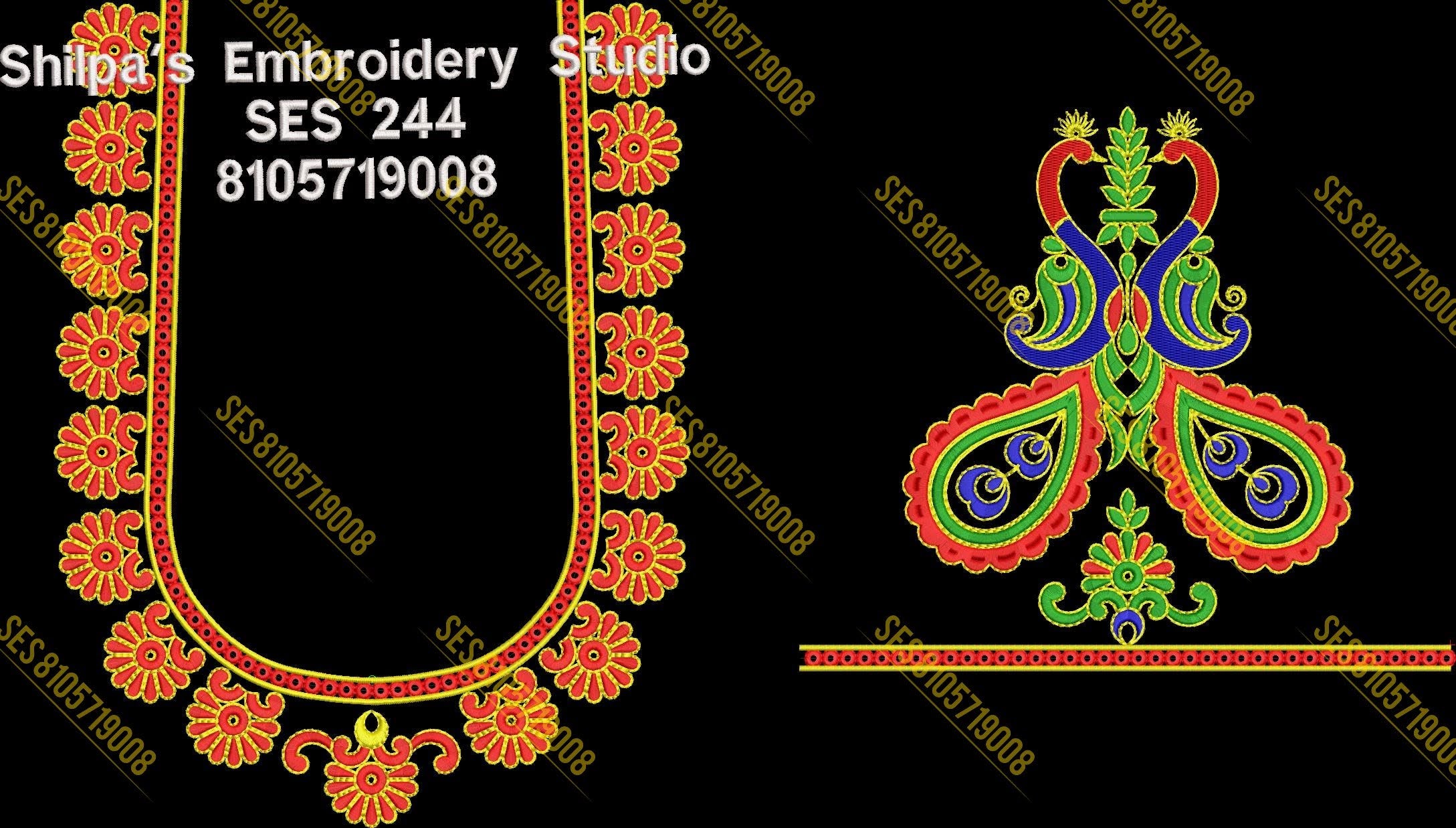 Embroidery Designs 201-300 Series