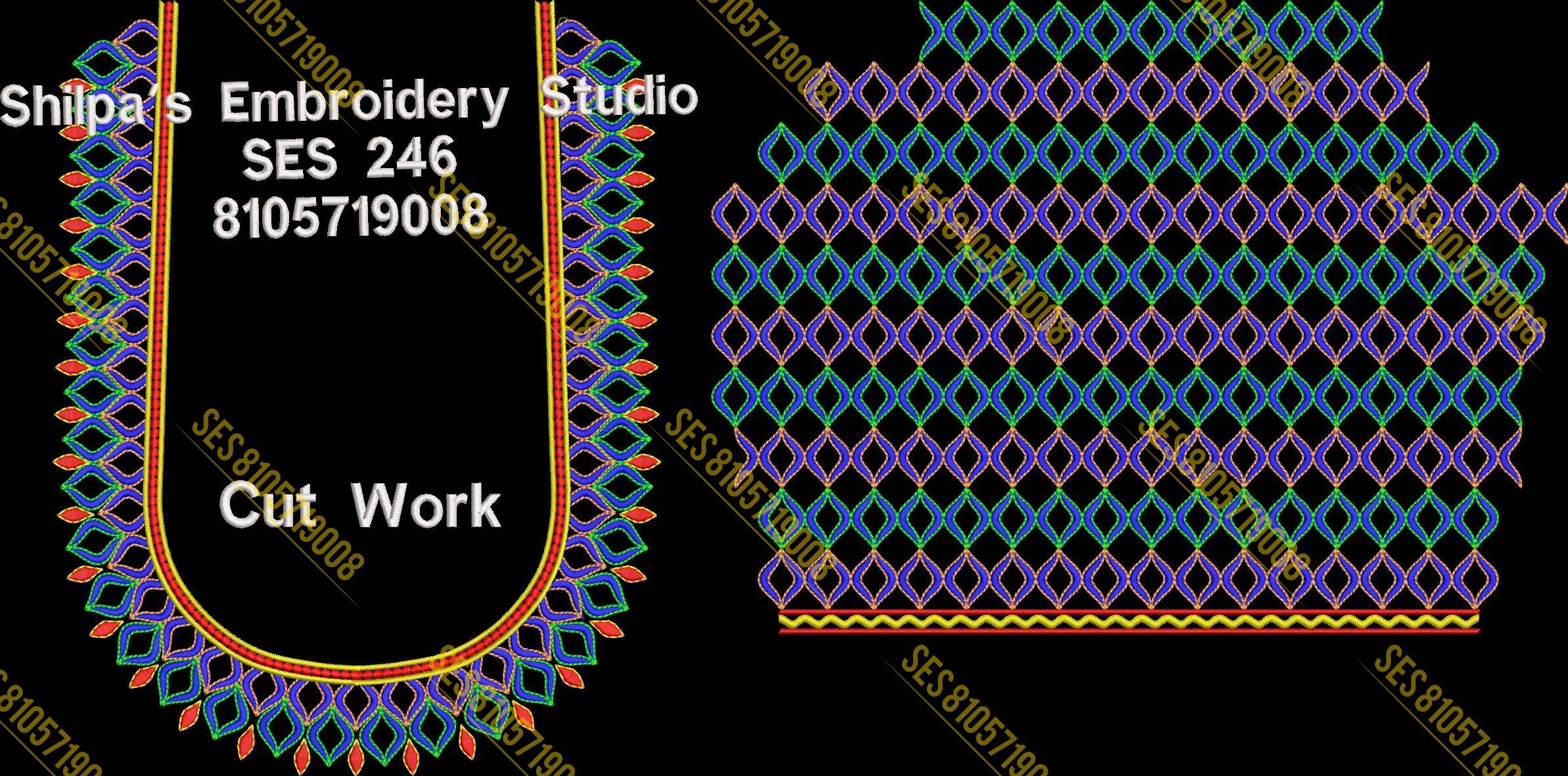 Embroidery Designs 201-300 Series