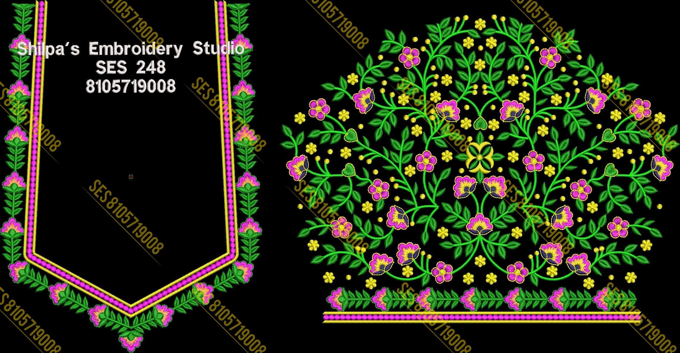 Embroidery Designs 201-300 Series