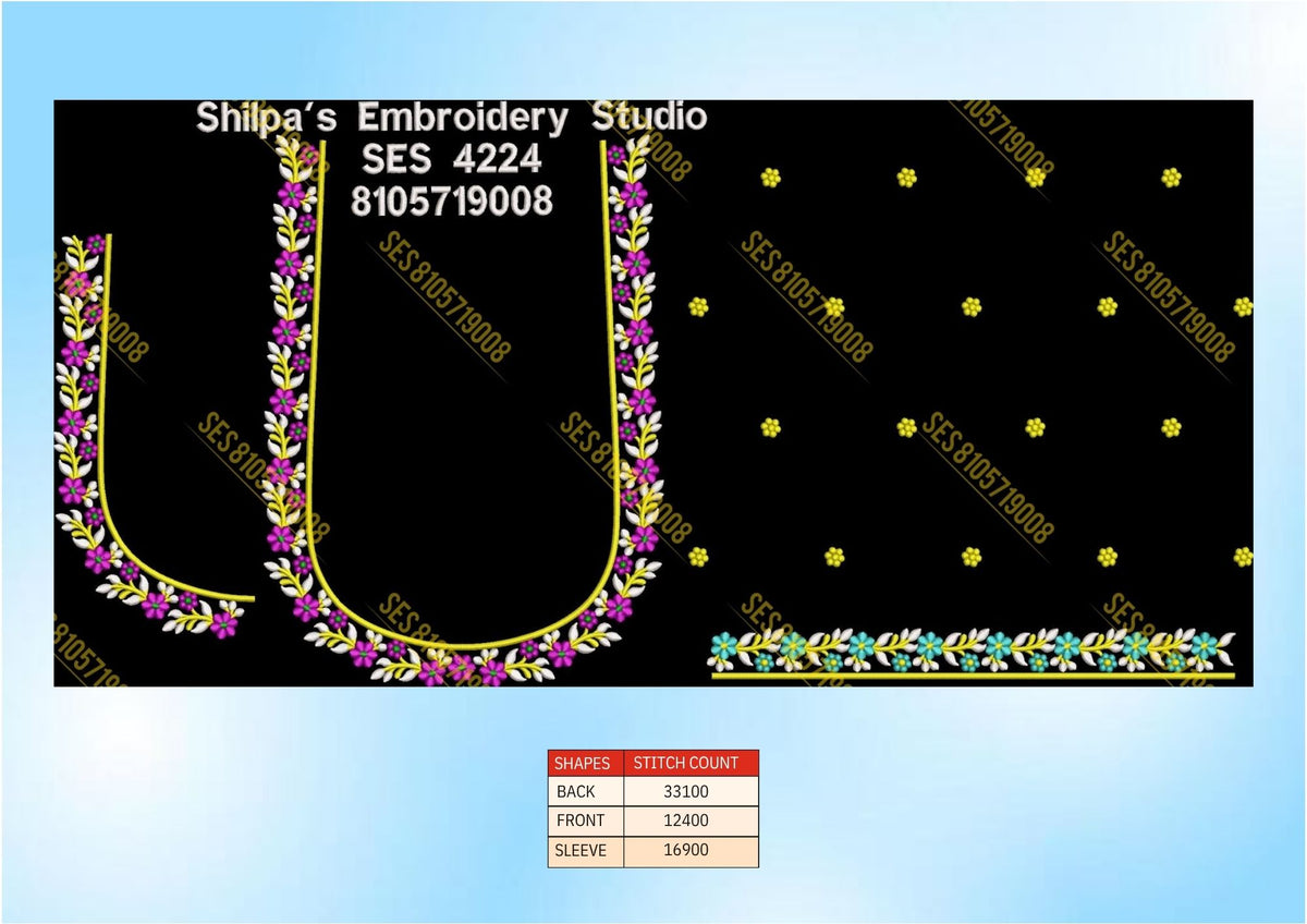 Embroidery Designs 4201-4300 Series