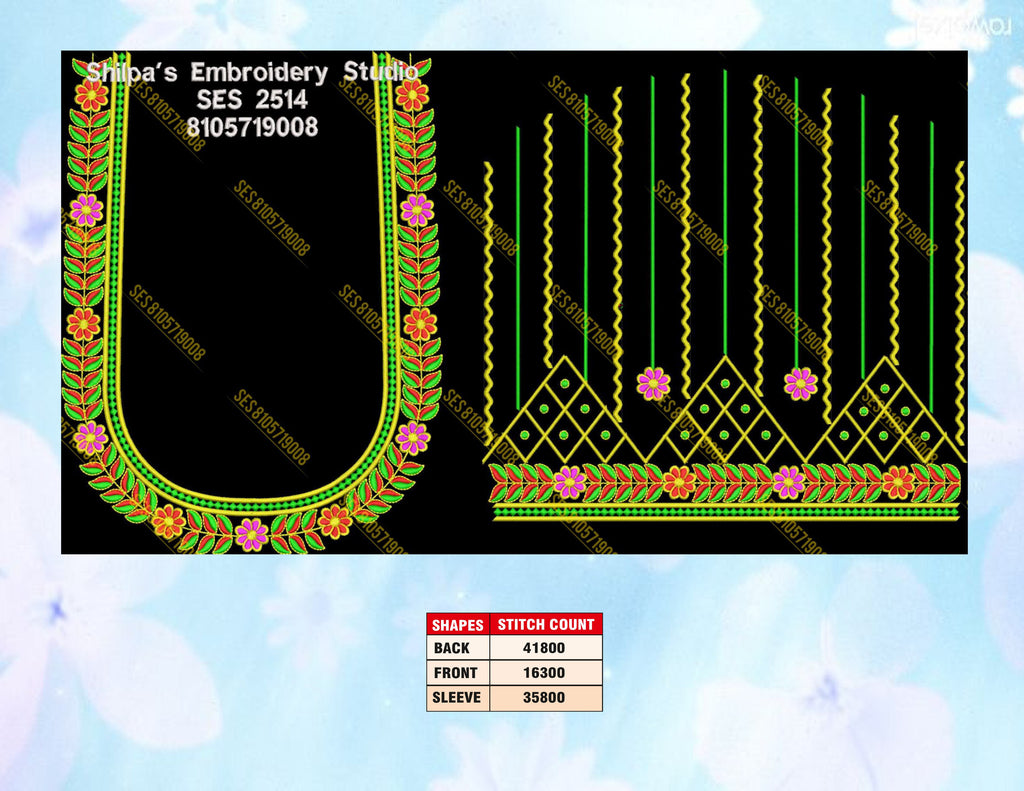 Embroidery Designs 2501-2600 Series