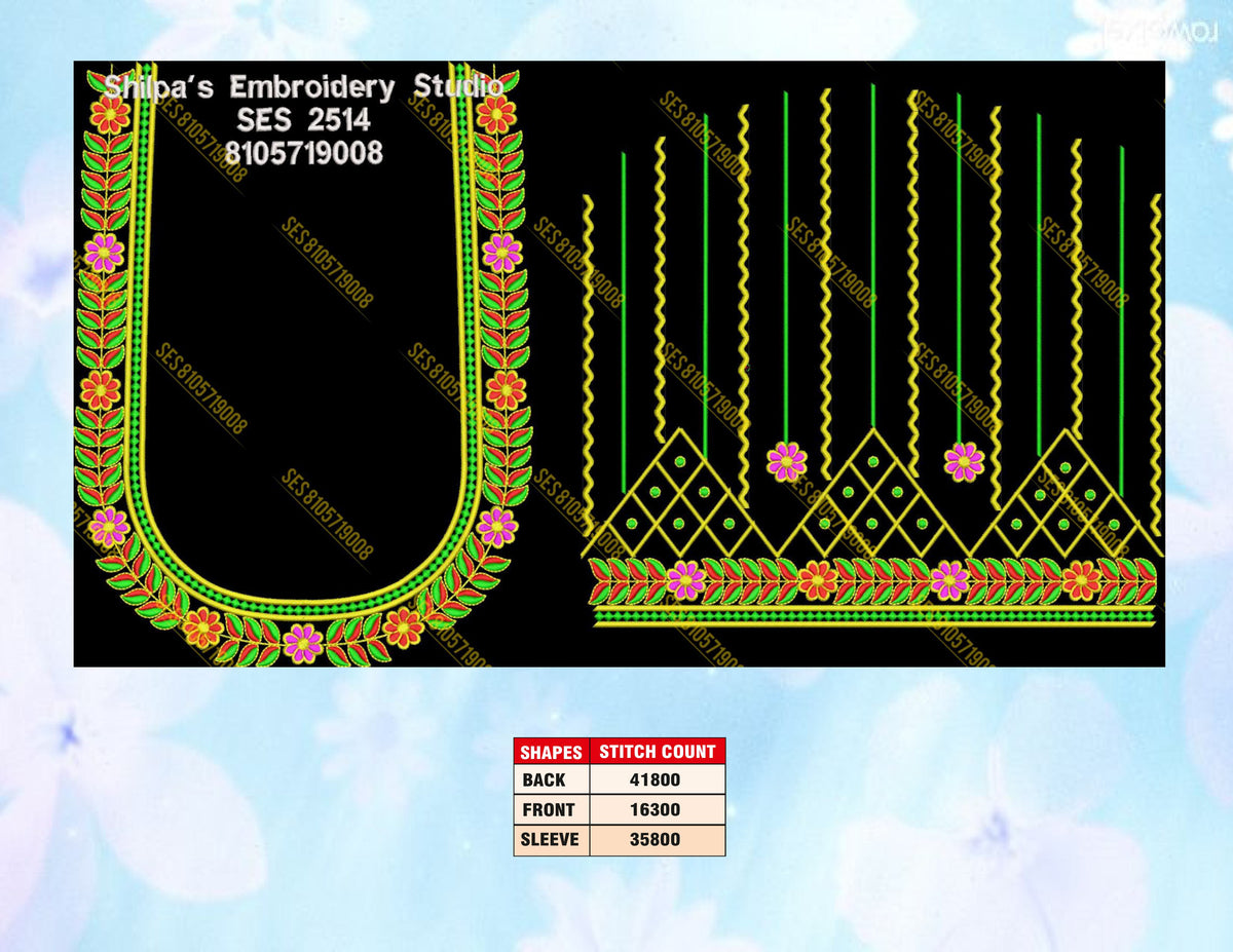 Embroidery Designs 2501-2600 Series
