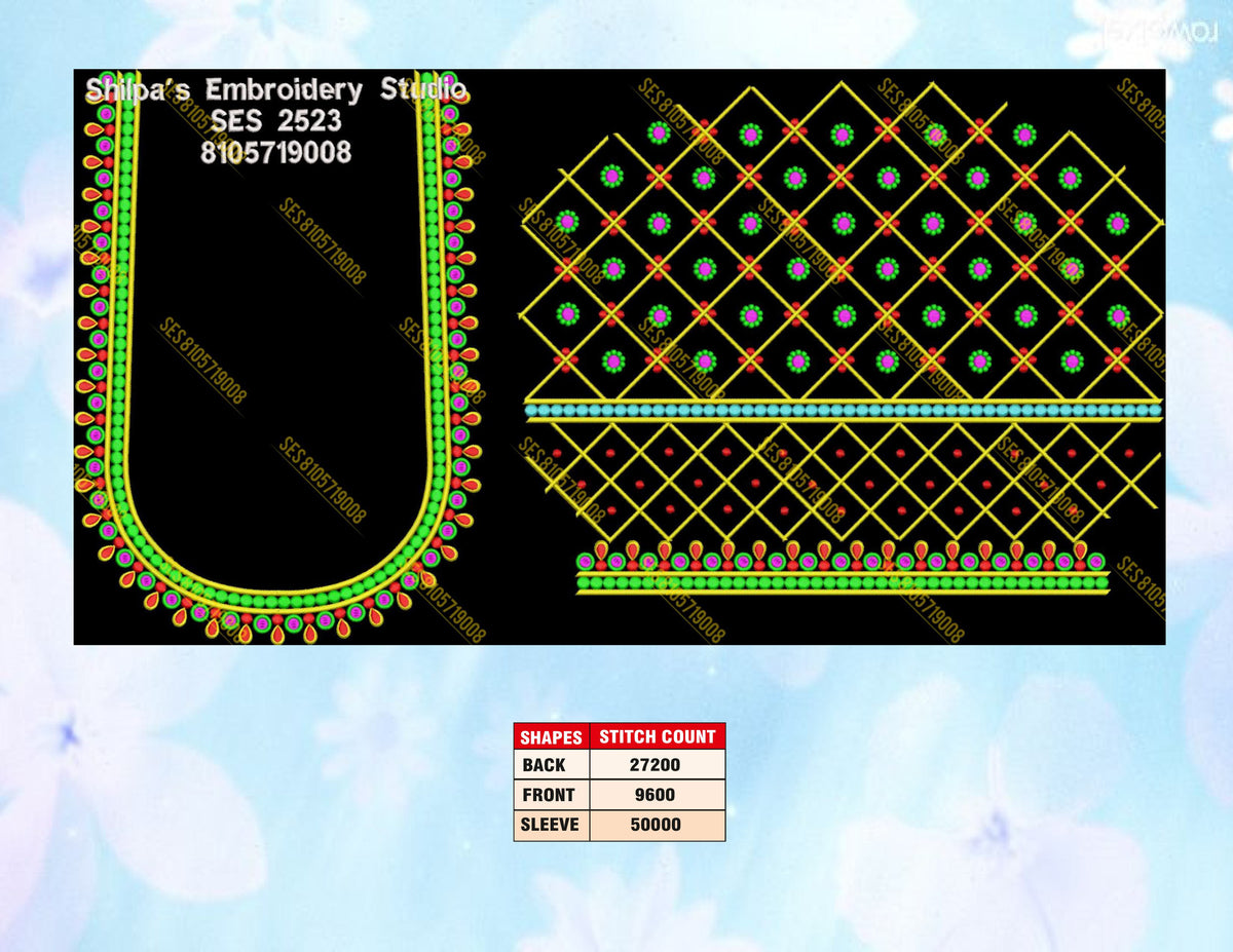 Embroidery Designs 2501-2600 Series