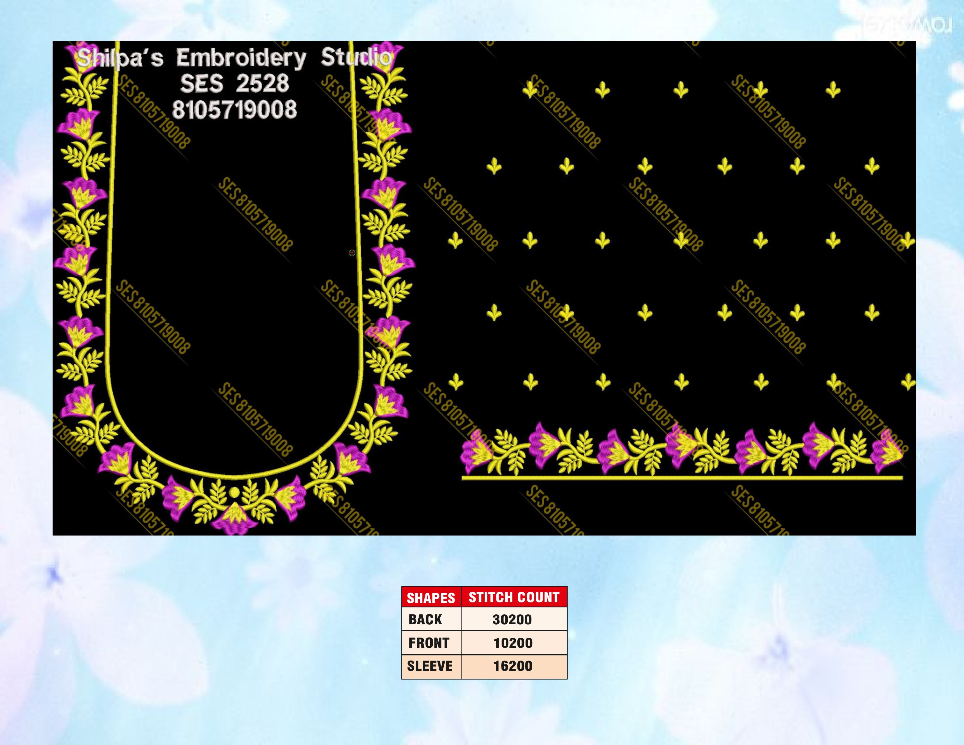 Embroidery Designs 2501-2600 Series