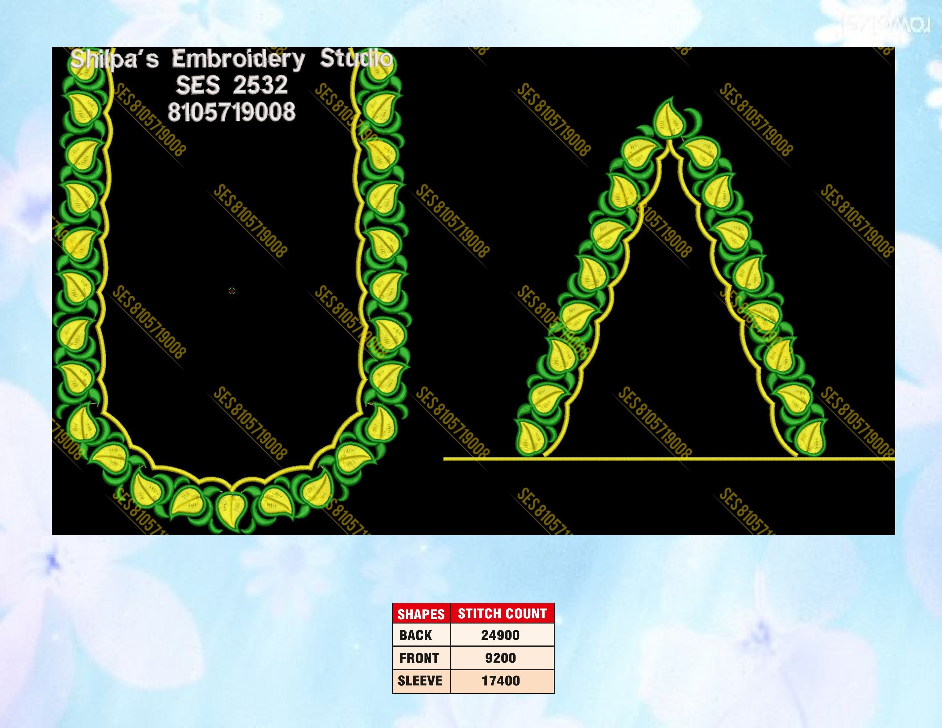 Embroidery Designs 2501-2600 Series