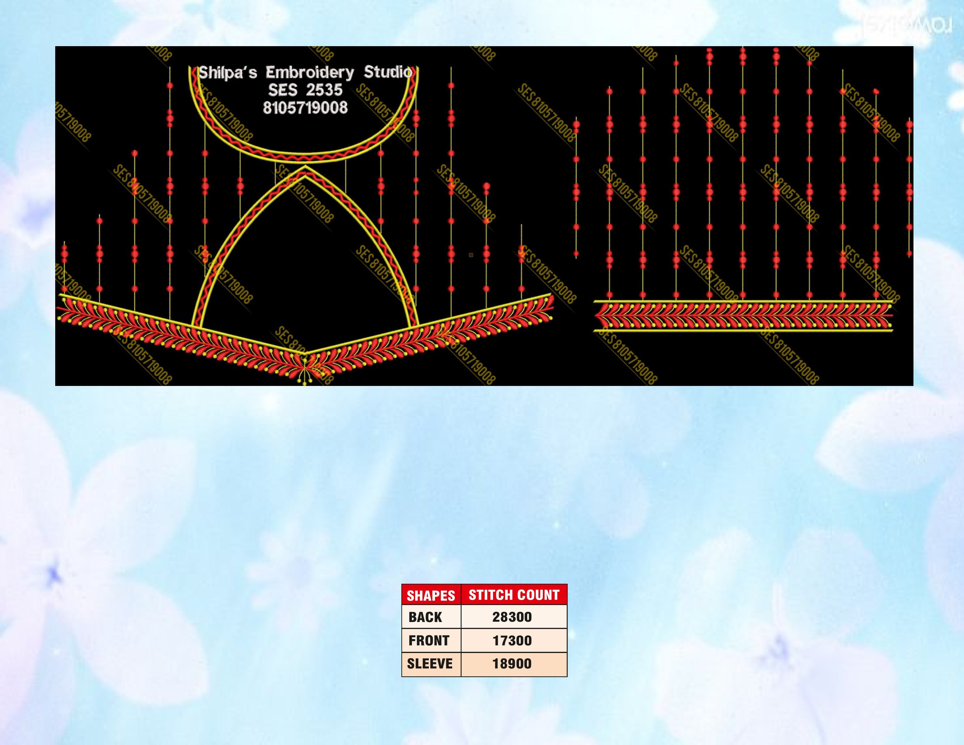 Embroidery Designs 2501-2600 Series