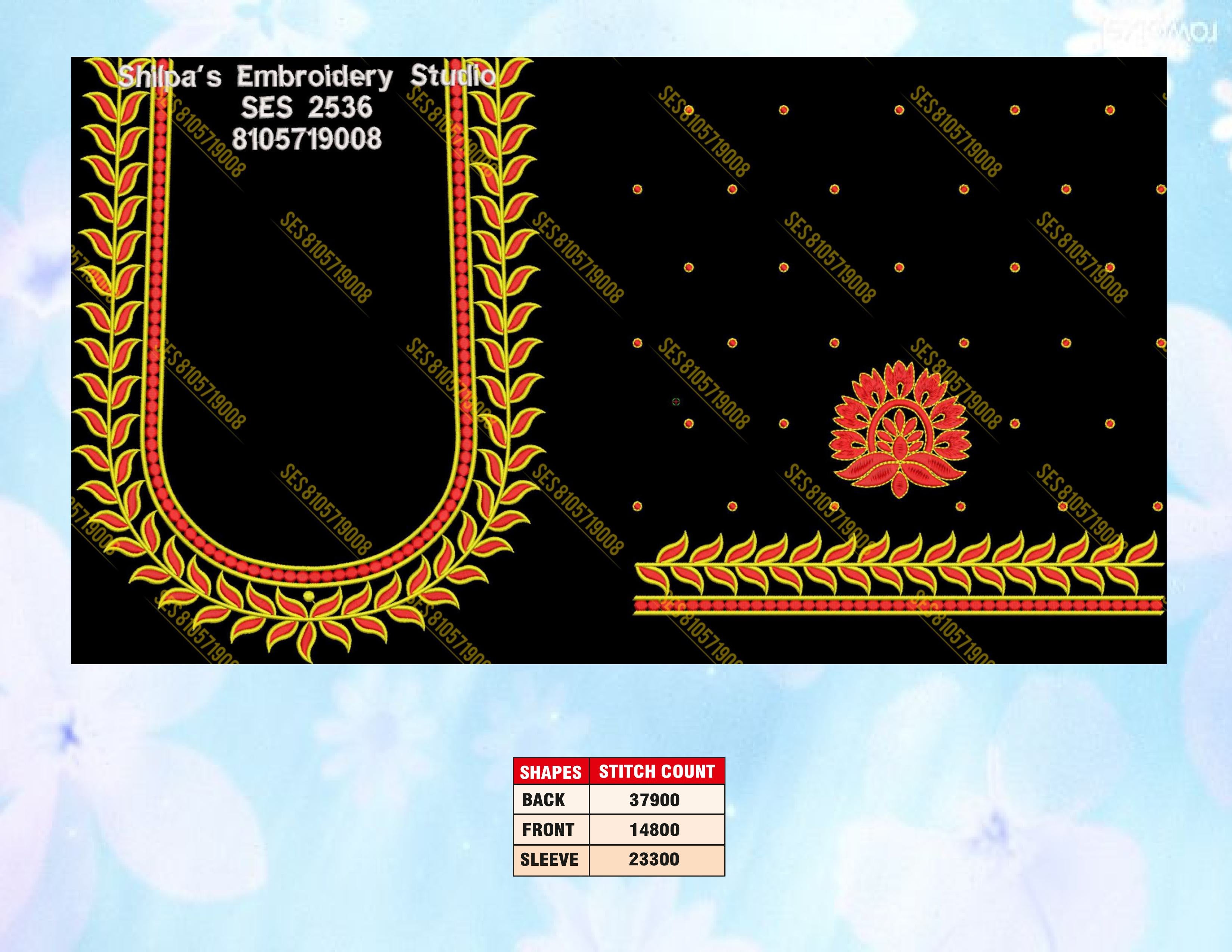 Embroidery Designs 2501-2600 Series