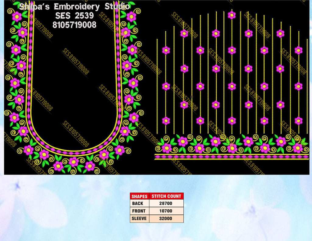 Embroidery Designs 2501-2600 Series