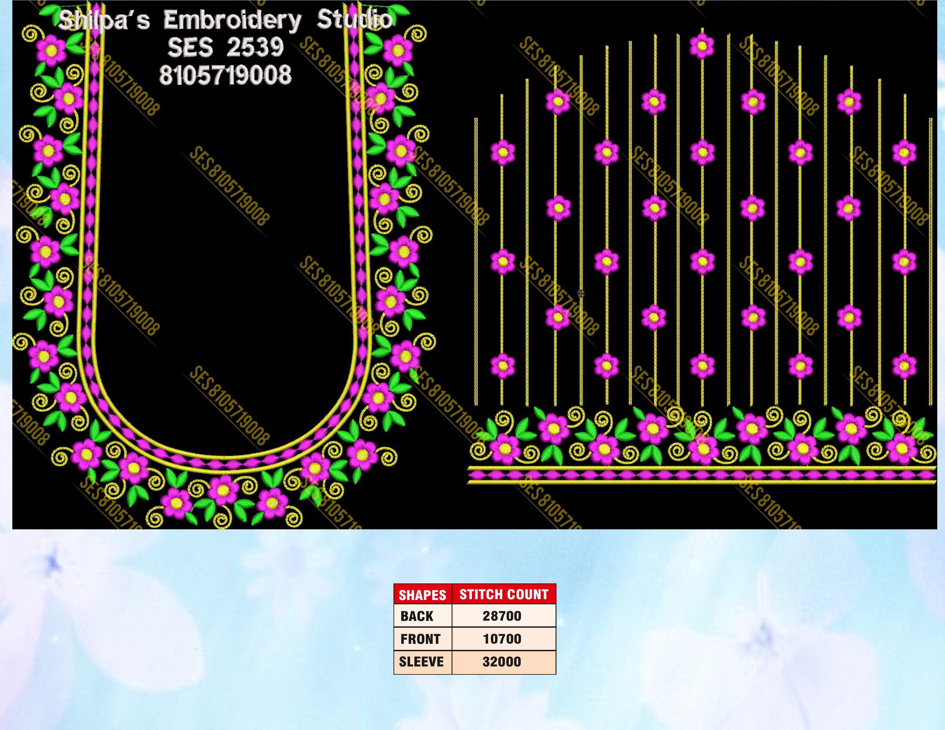 Embroidery Designs 2501-2600 Series