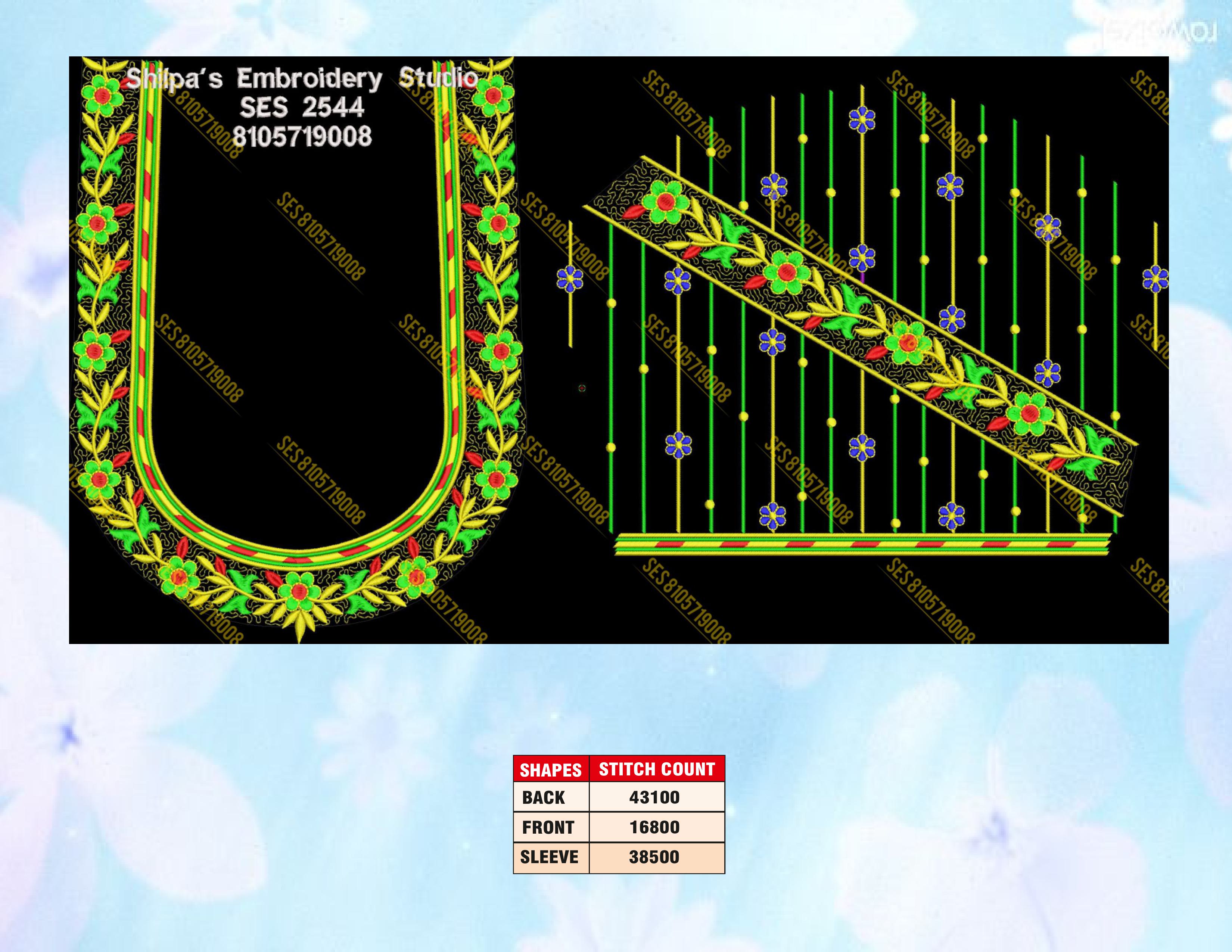 Embroidery Designs 2501-2600 Series