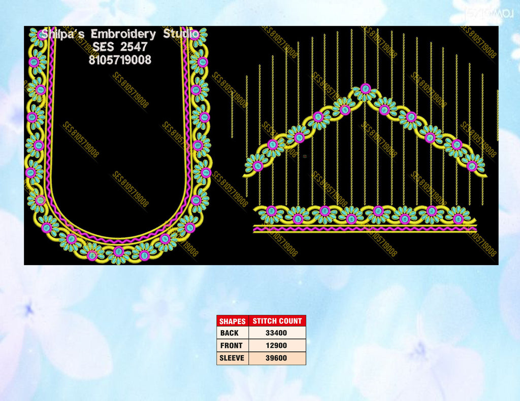 Embroidery Designs 2501-2600 Series