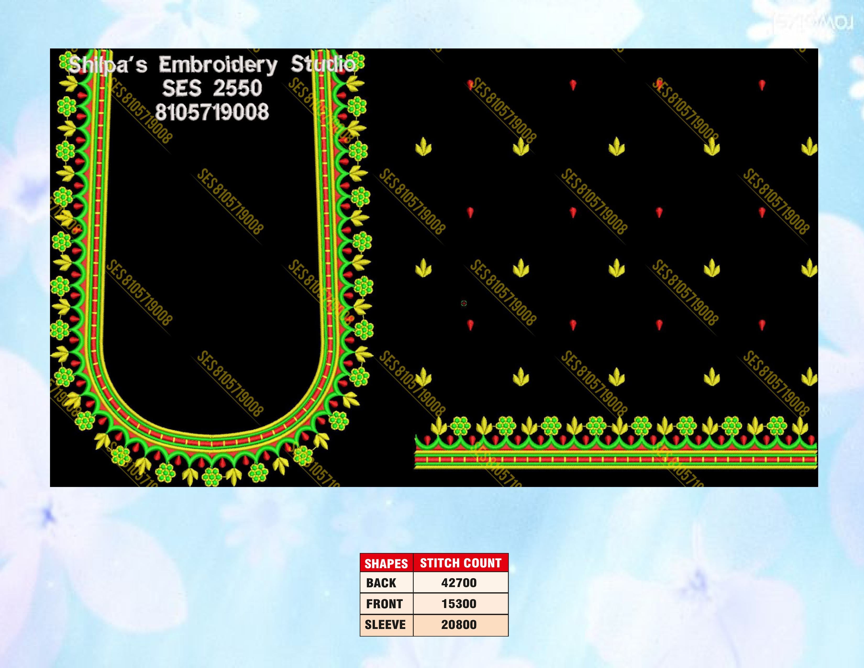 Embroidery Designs 2501-2600 Series