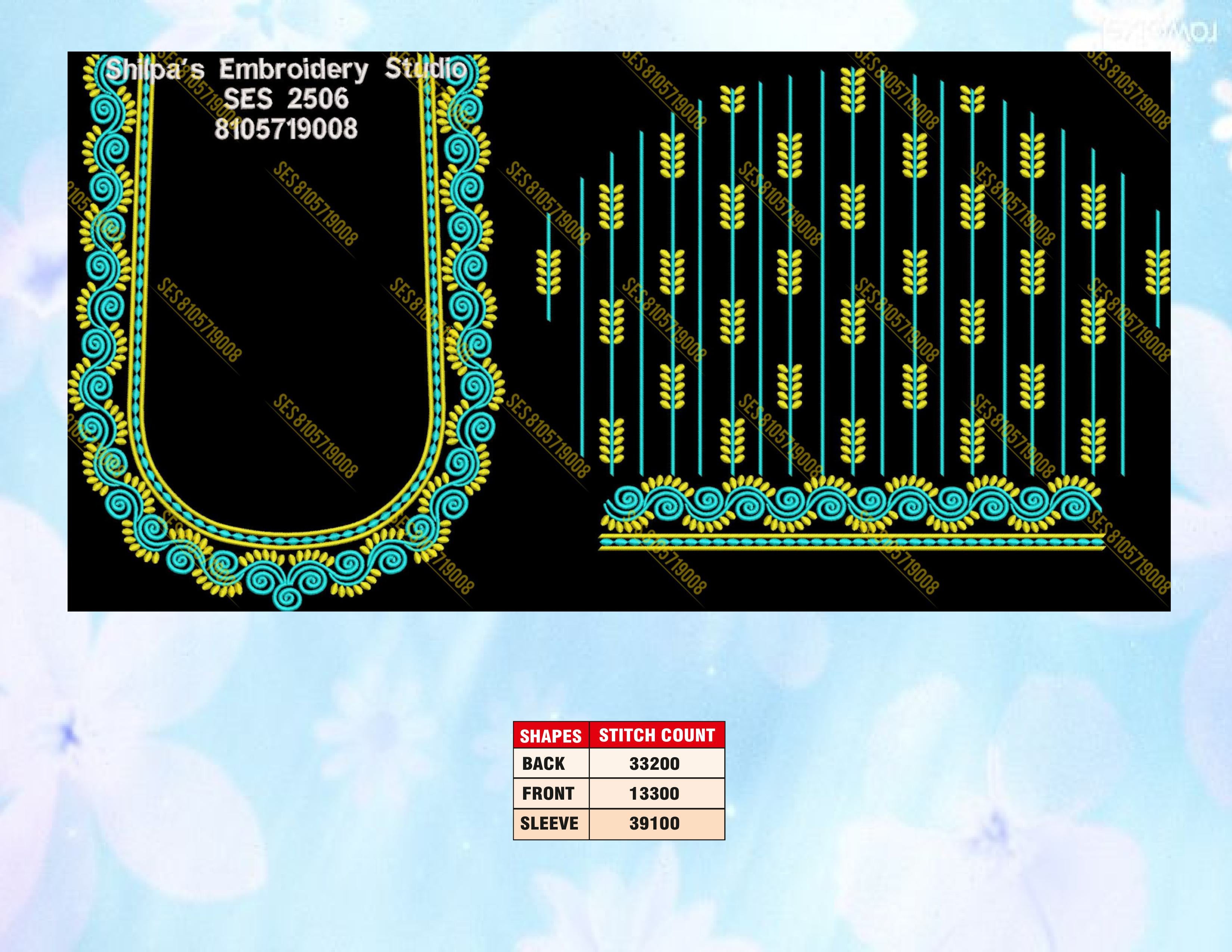 Embroidery Designs 2501-2600 Series