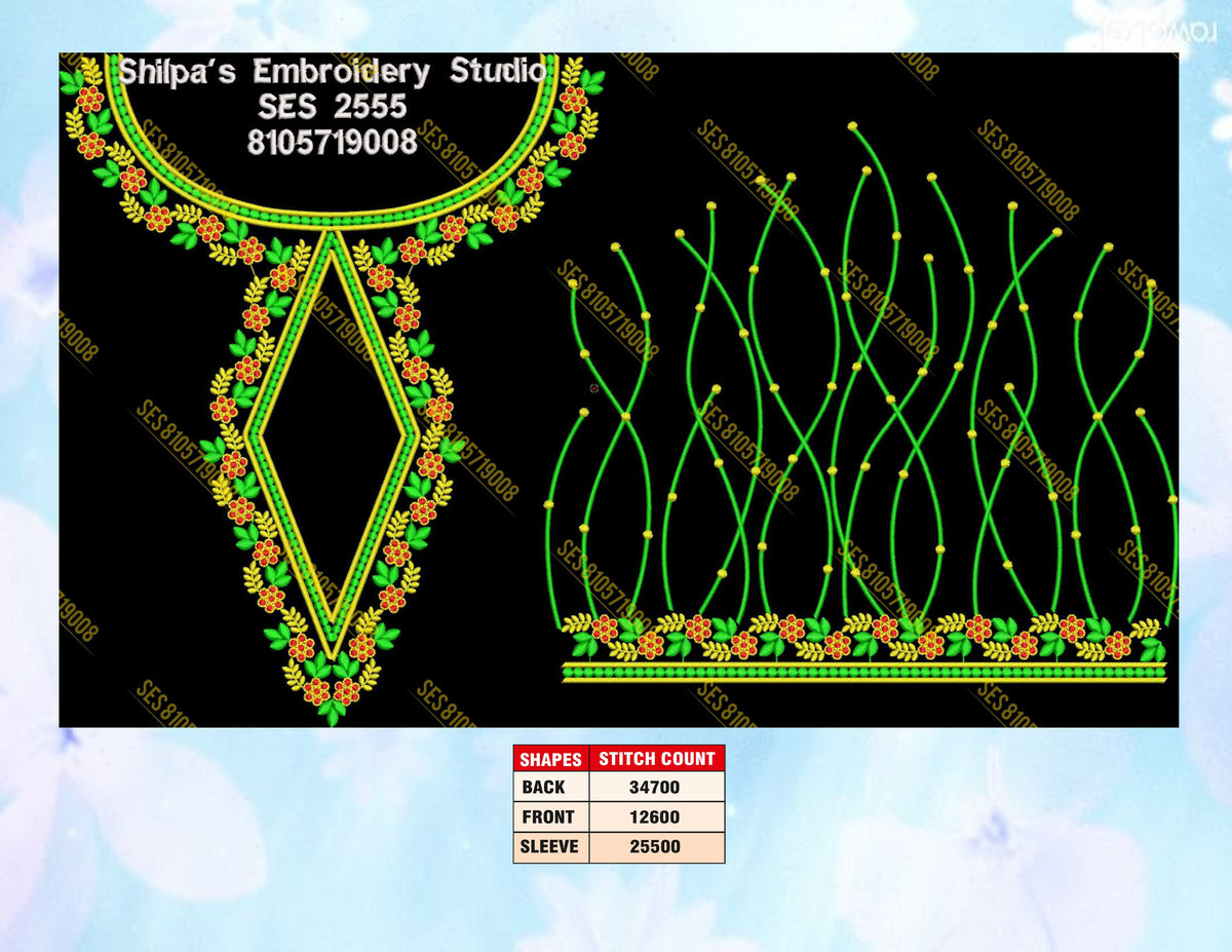 Embroidery Designs 2501-2600 Series