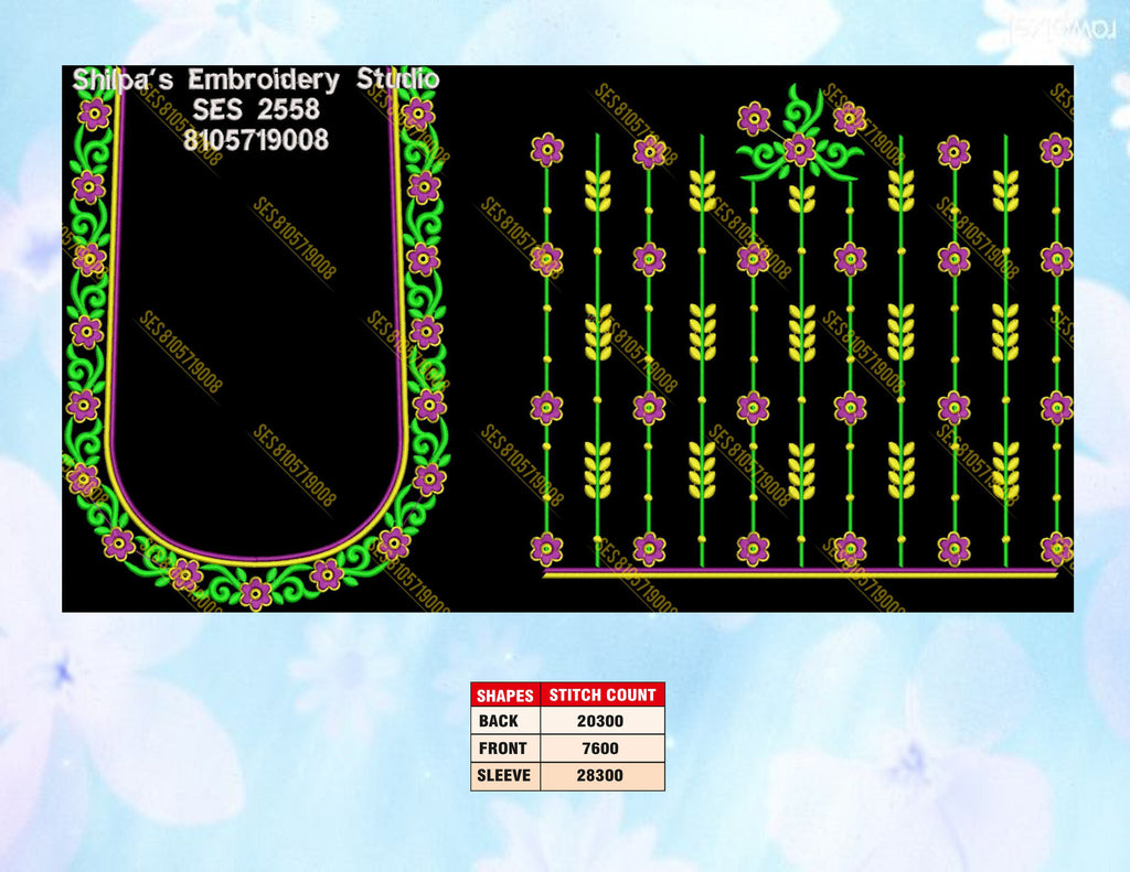 Embroidery Designs 2501-2600 Series