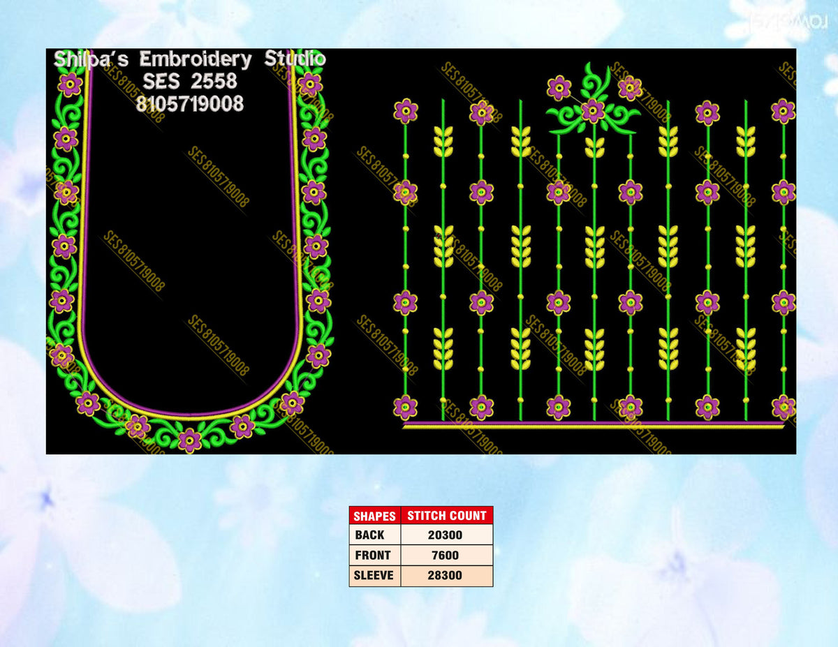 Embroidery Designs 2501-2600 Series