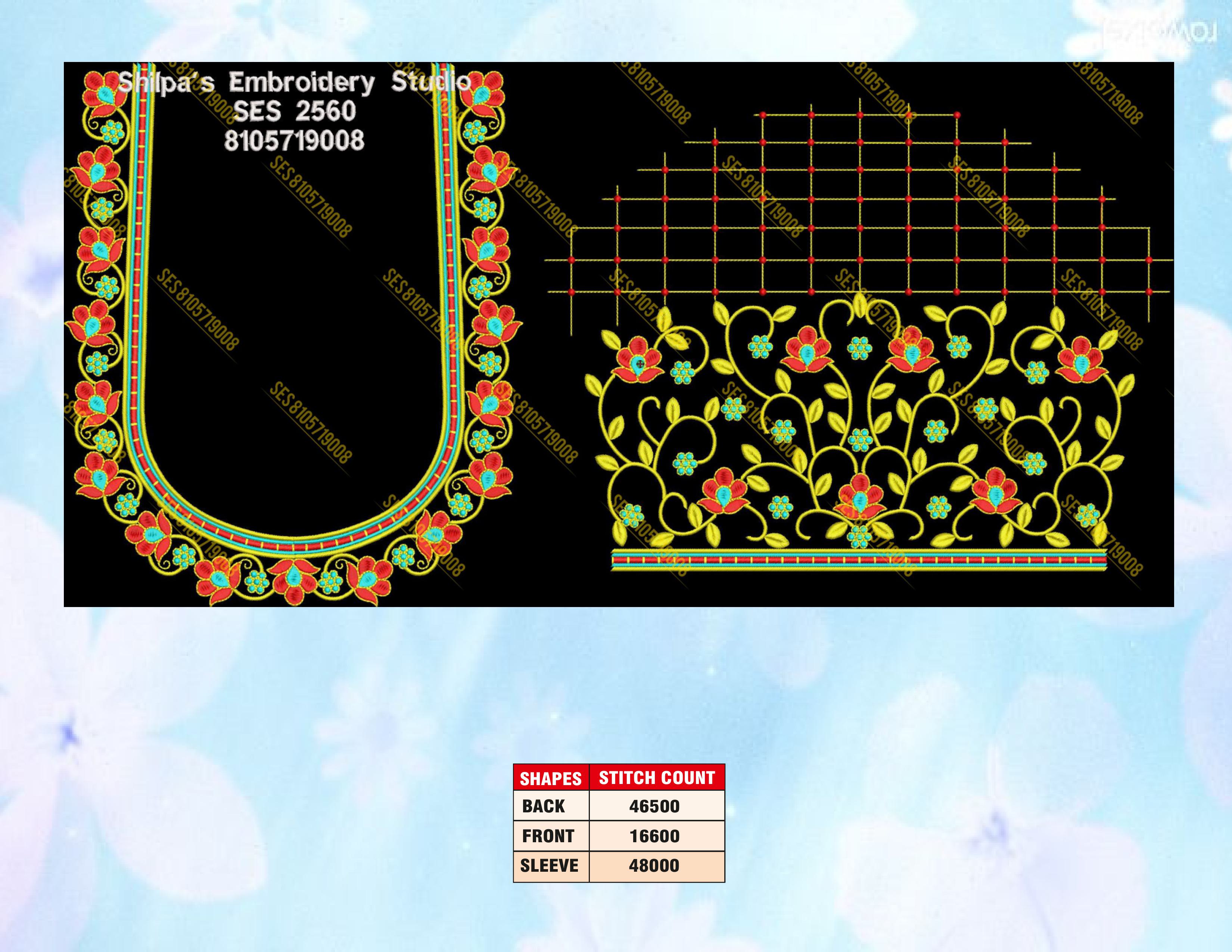 Embroidery Designs 2501-2600 Series