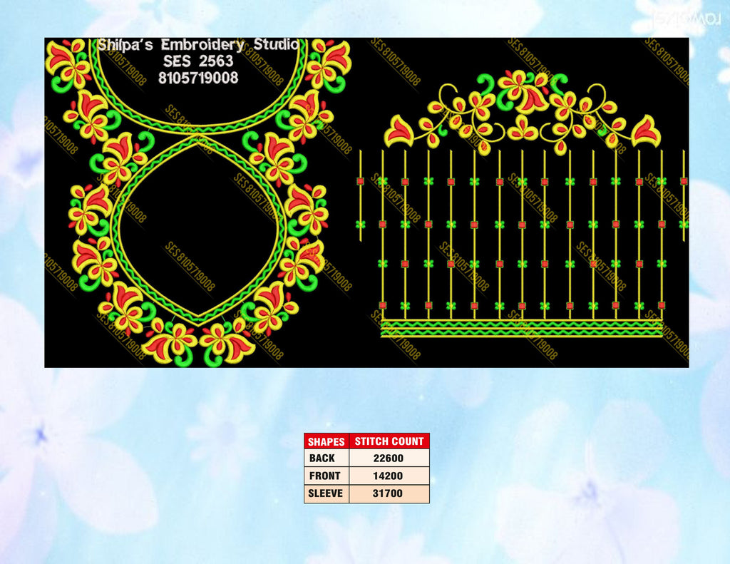 Embroidery Designs 2501-2600 Series
