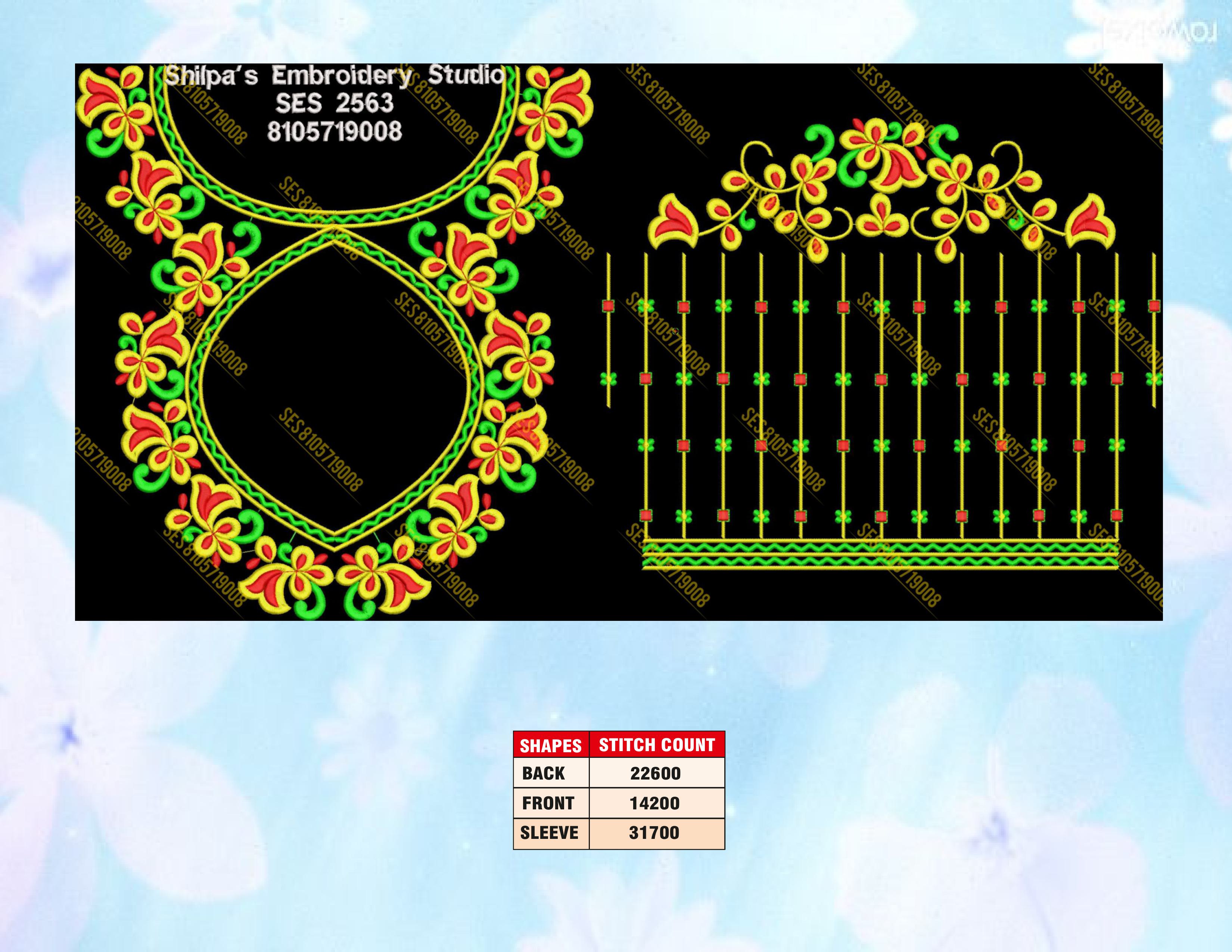 Embroidery Designs 2501-2600 Series