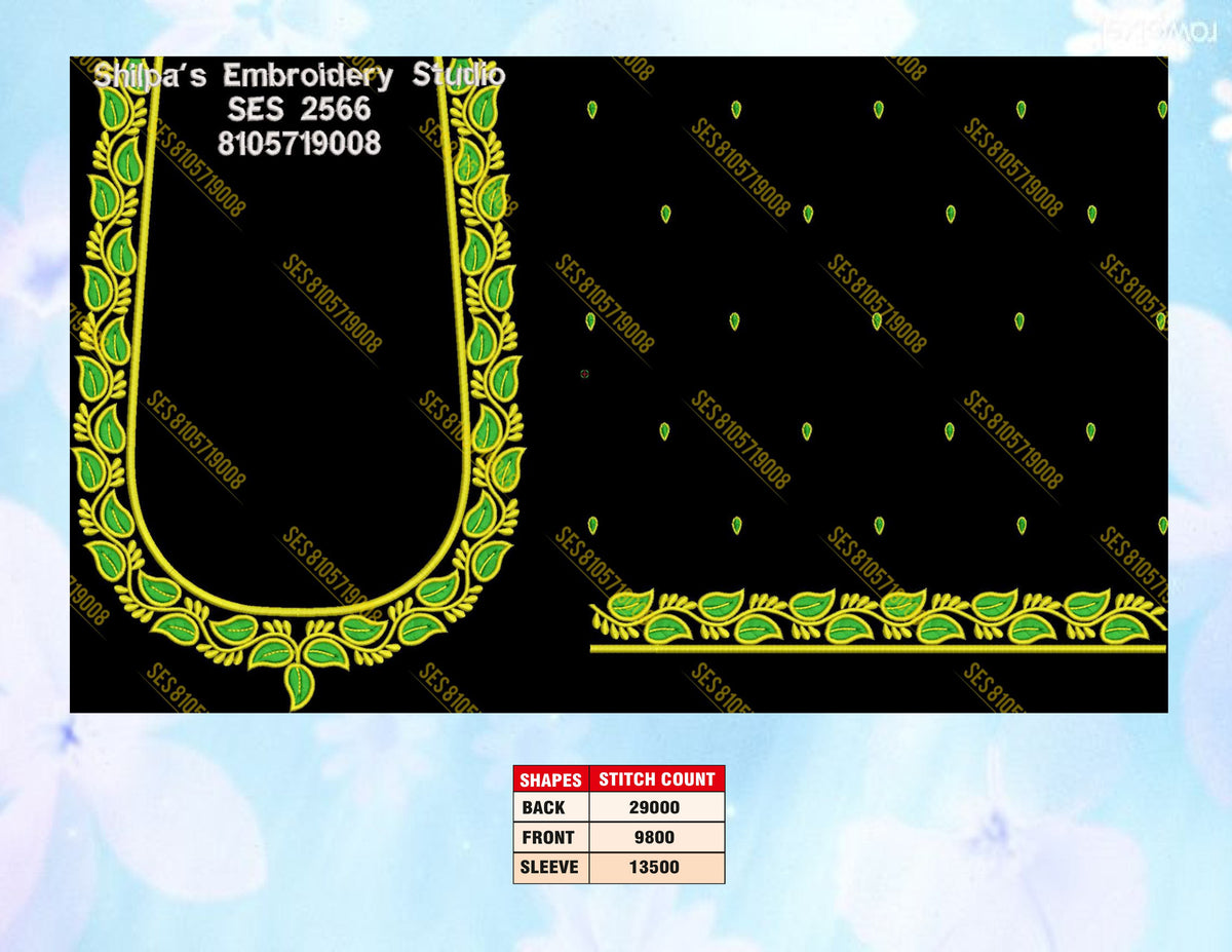 Embroidery Designs 2501-2600 Series